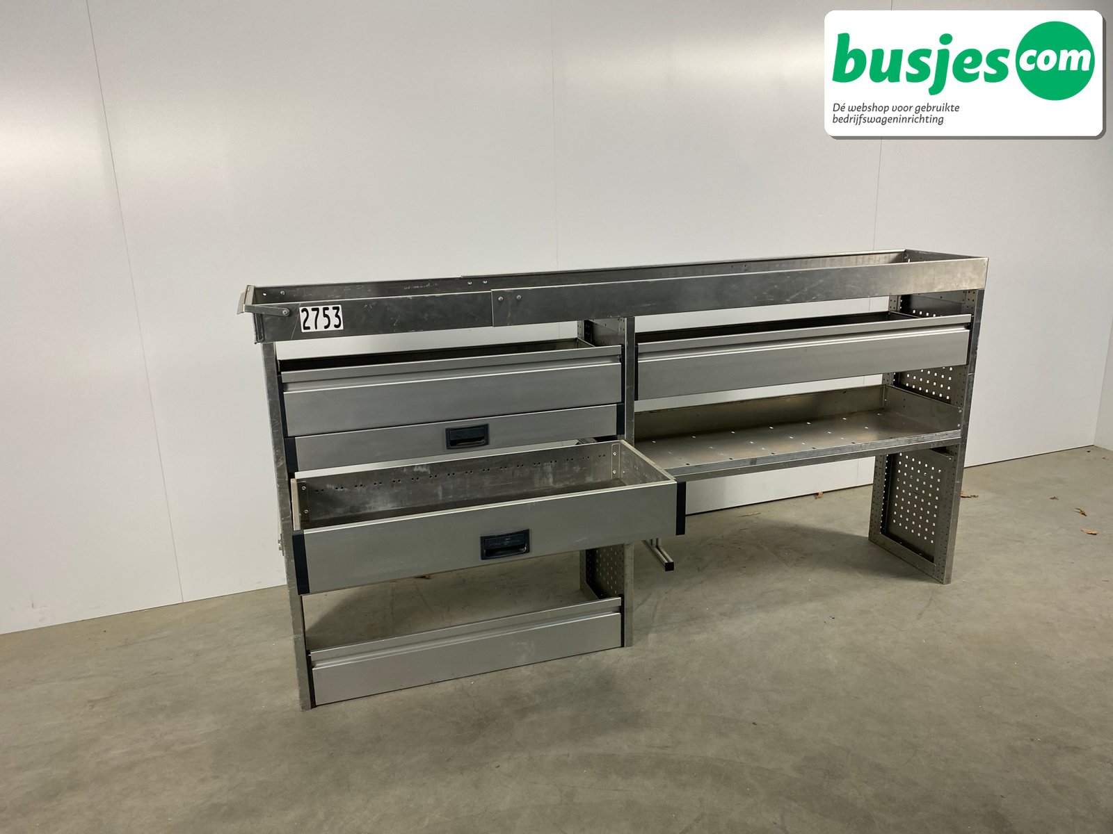 Aluca bedrijfswageninrichting 2280x420x1150mm (2753) - Afbeelding 7