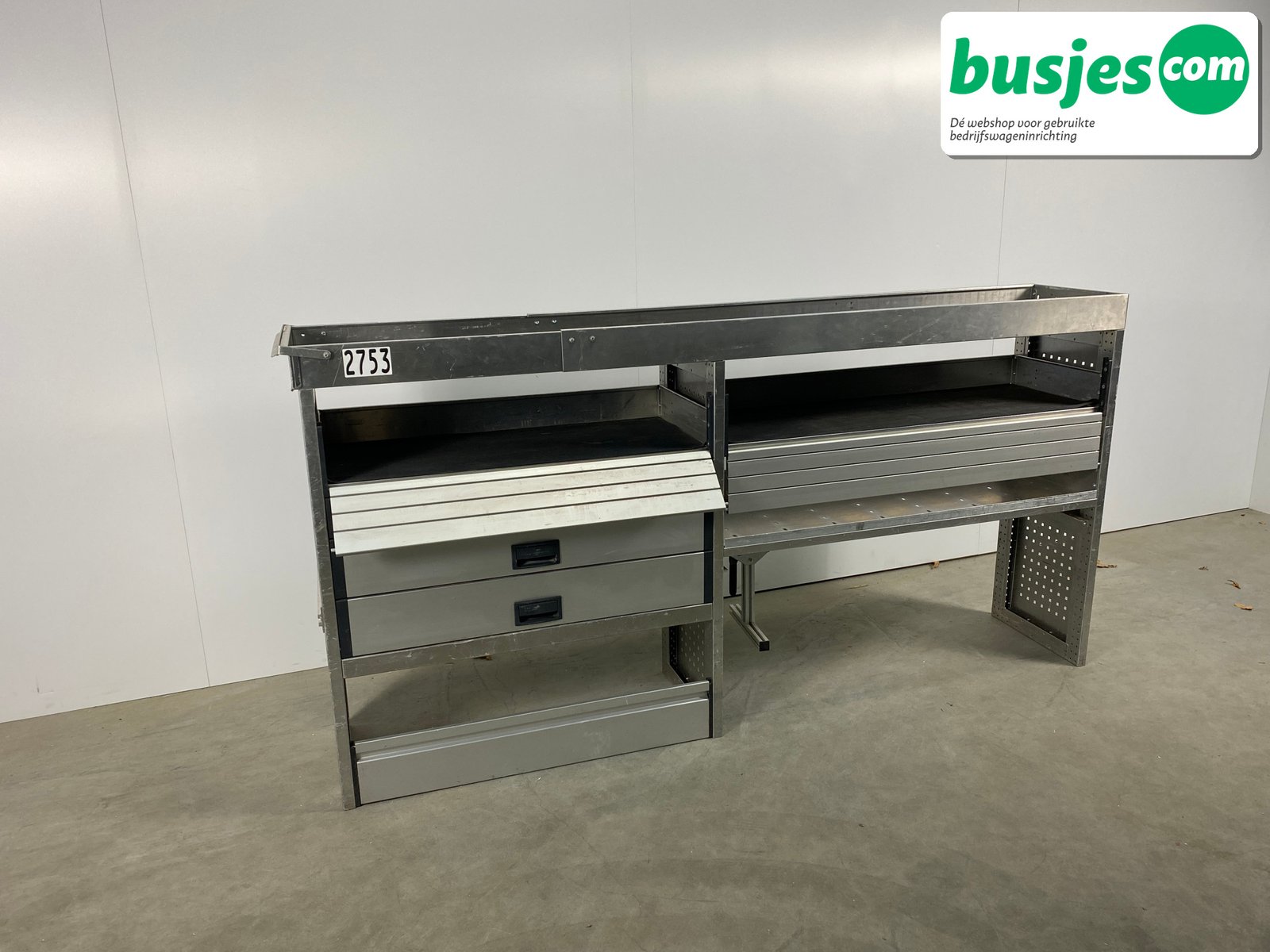 Aluca bedrijfswageninrichting 2280x420x1150mm (2753) - Afbeelding 9