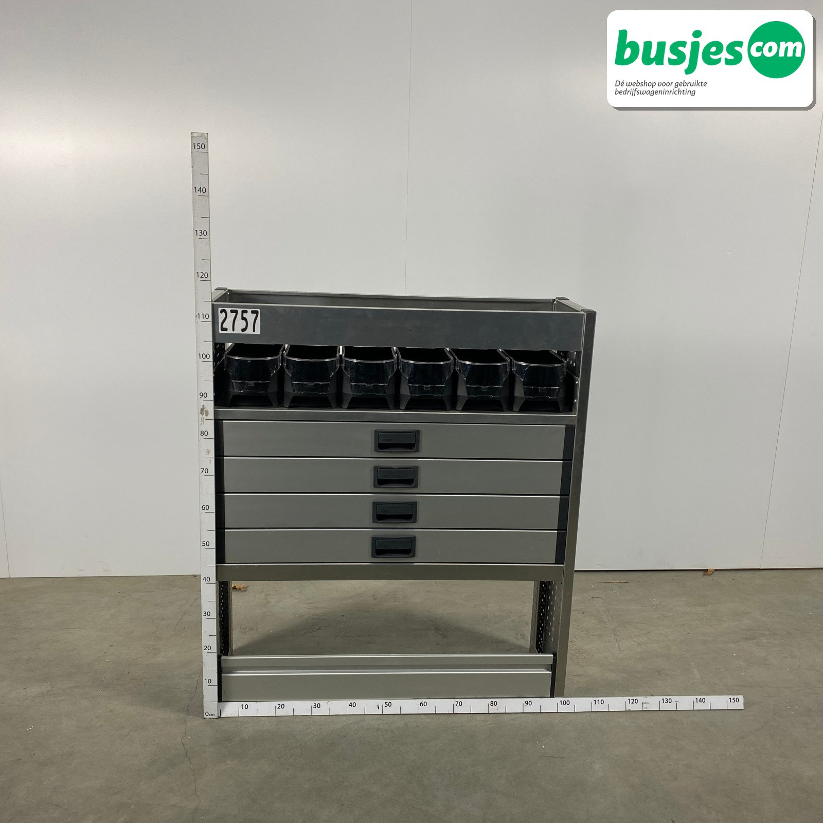 Aluca bedrijfswageninrichting 1010x320x1150mm (2757)