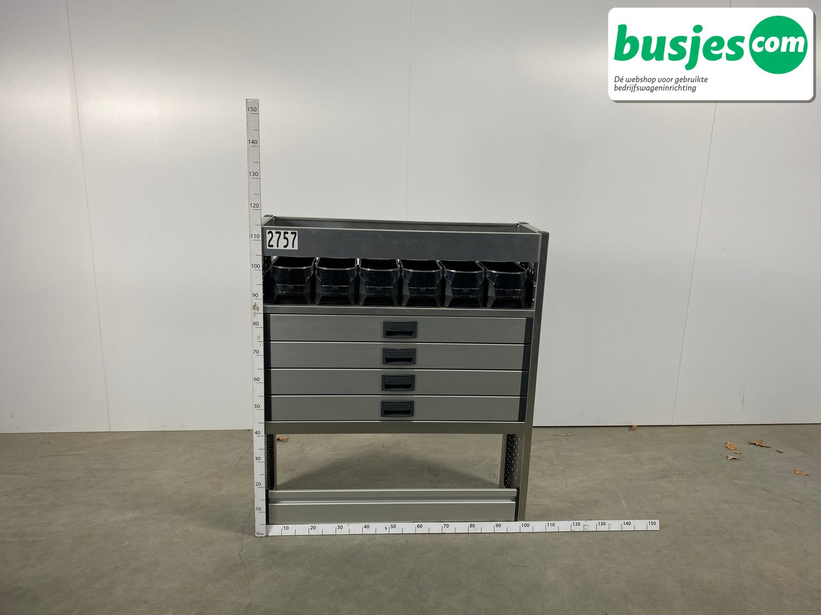 Aluca bedrijfswageninrichting 1010x320x1150mm (2757) - Afbeelding 2