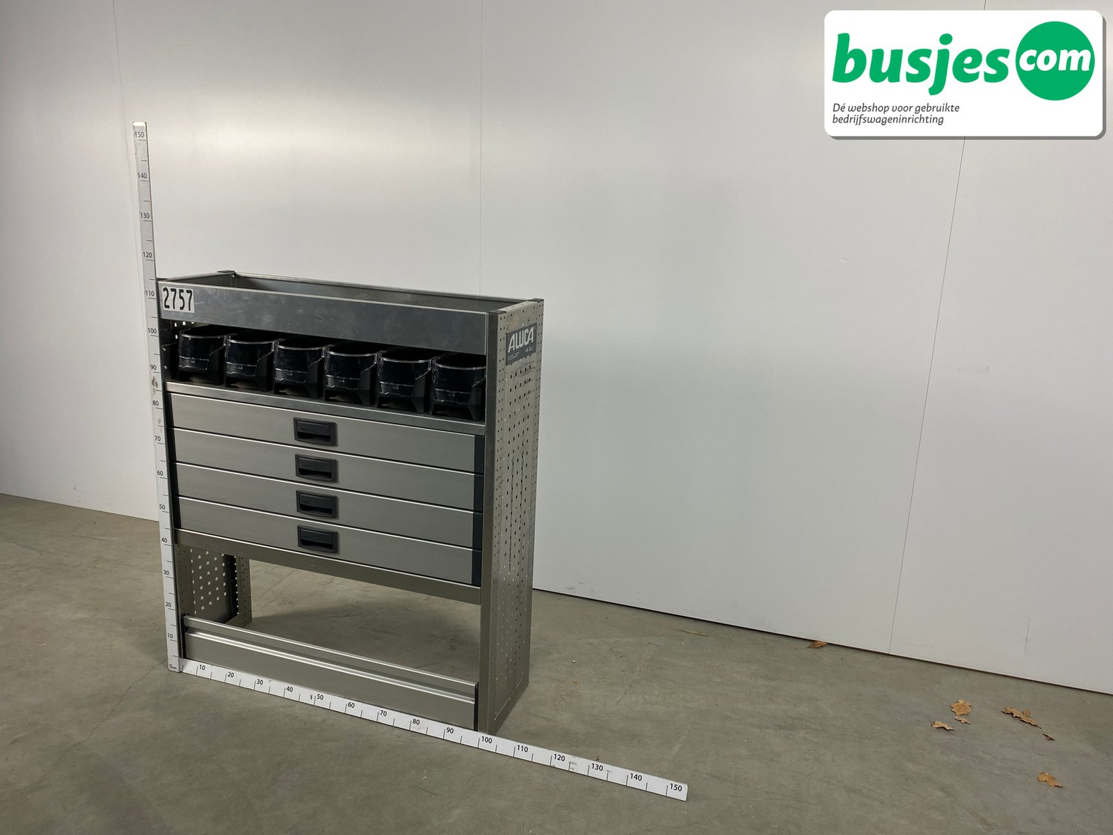 Aluca bedrijfswageninrichting 1010x320x1150mm (2757) - Afbeelding 3