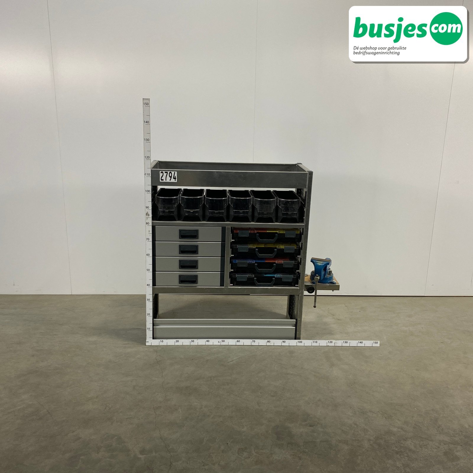 Aluca bedrijfswageninrichting 1010x420x1115mm (2794)