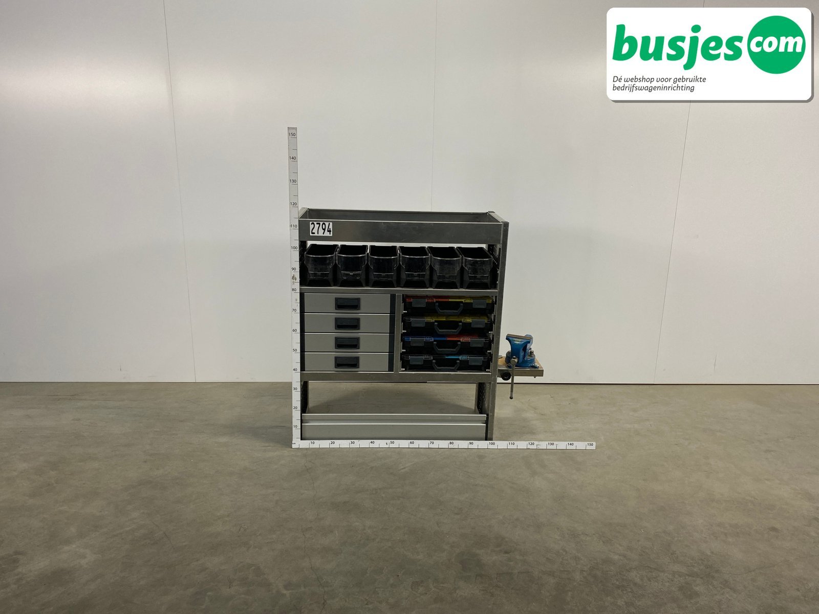 Aluca bedrijfswageninrichting 1010x420x1115mm (2794) - Afbeelding 2