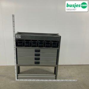 Aluca bedrijfswageninrichting 1010x320x1155mm (2809)
