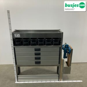 Aluca bedrijfswageninrichting 1010x320x1150mm (2832)