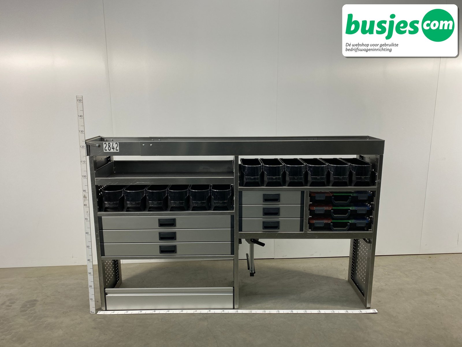 Aluca bedrijfswageninrichting 1990x425x1255mm (2842) - Afbeelding 2