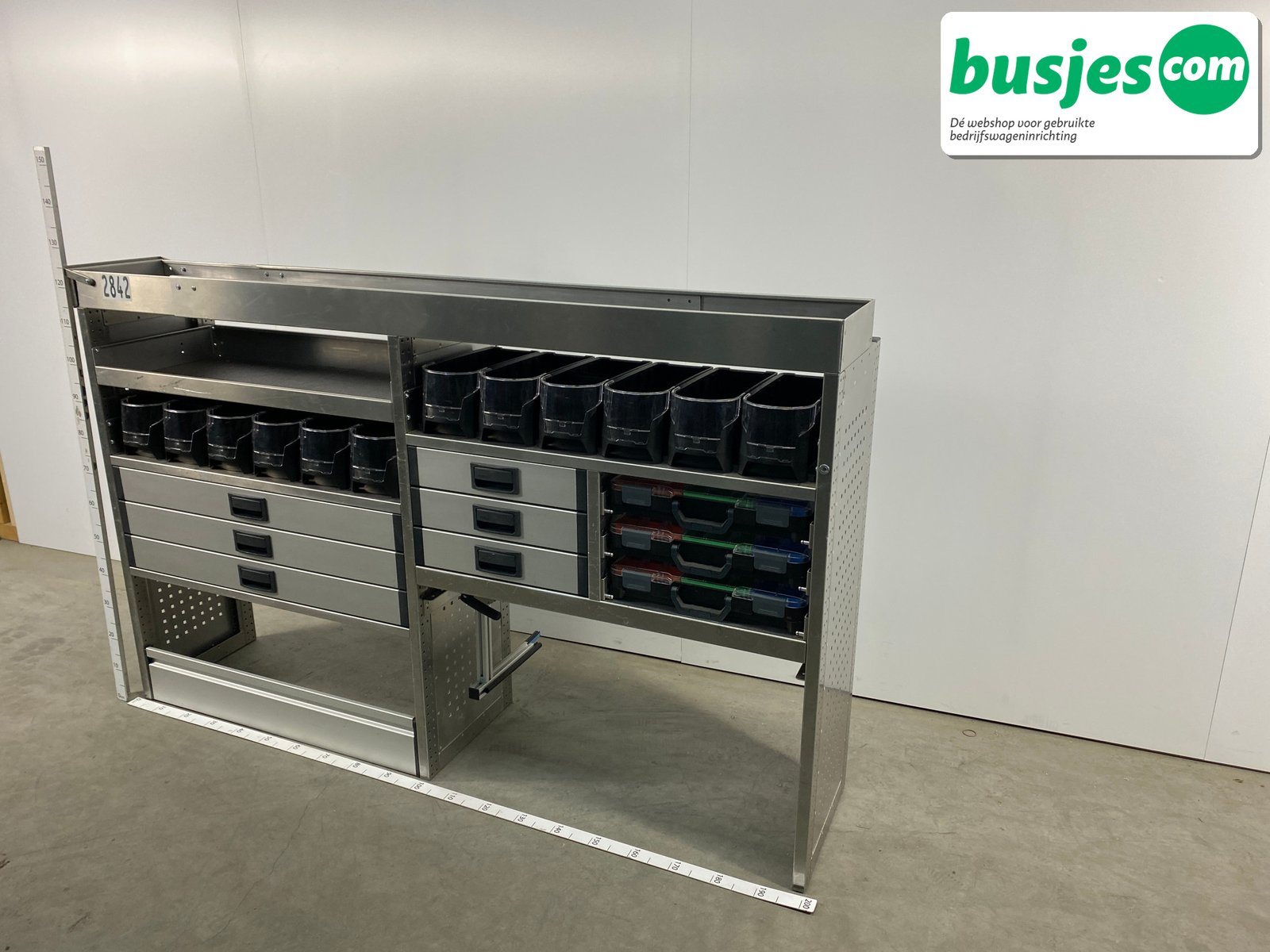 Aluca bedrijfswageninrichting 1990x425x1255mm (2842) - Afbeelding 3