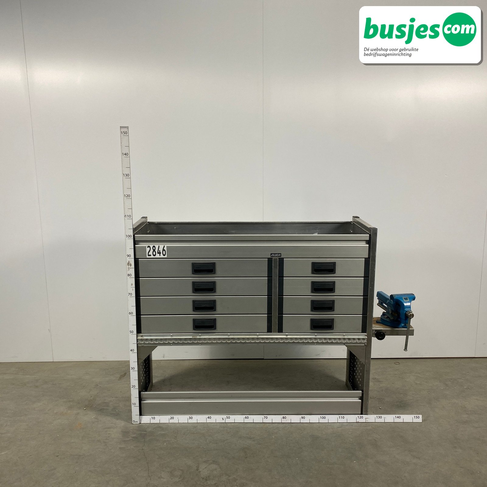 Aluca bedrijfswageninrichting 1255x420x105mm (2846) - Afbeelding 2