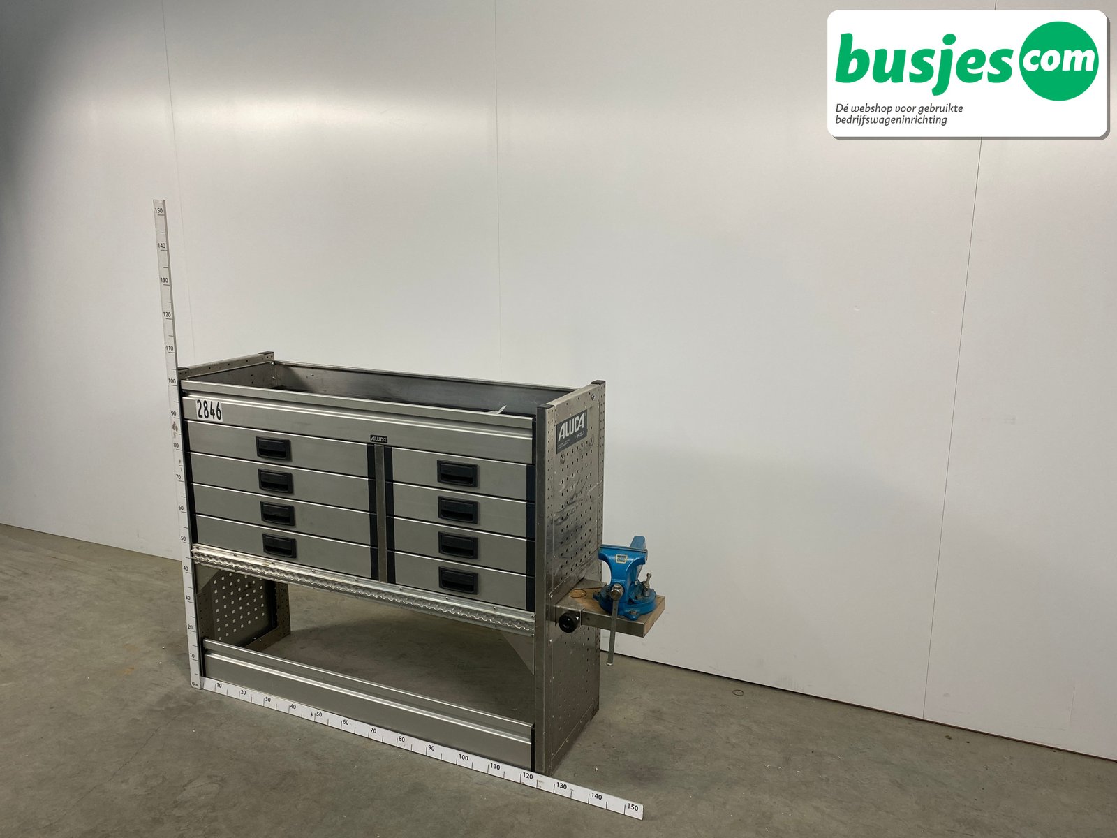 Aluca bedrijfswageninrichting 1255x420x105mm (2846) - Afbeelding 3