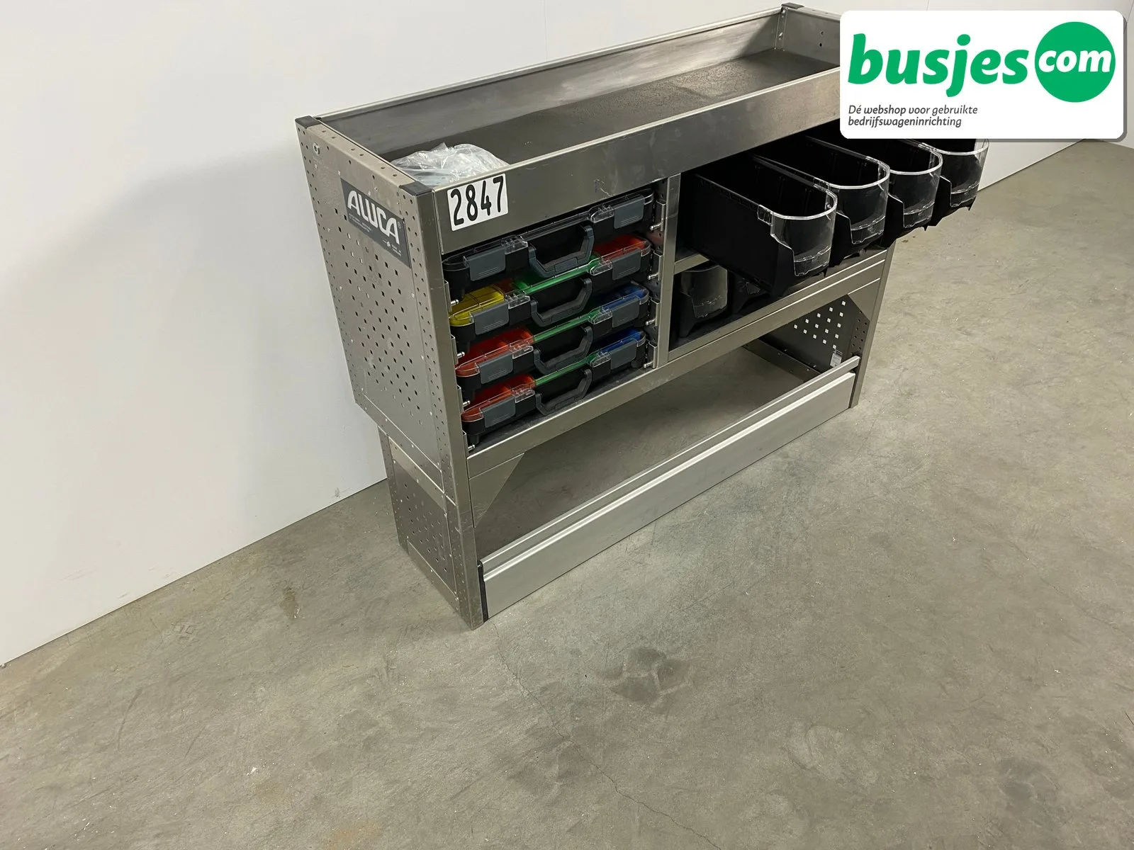 Aluca bedrijfswageninrichting 1255x420x955mm (2847) - Afbeelding 11