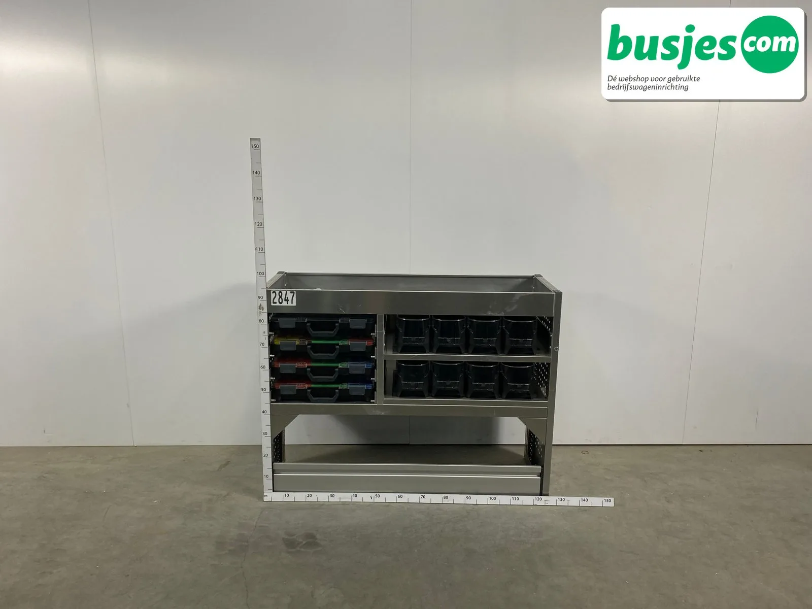 Aluca bedrijfswageninrichting 1255x420x955mm (2847) - Afbeelding 2