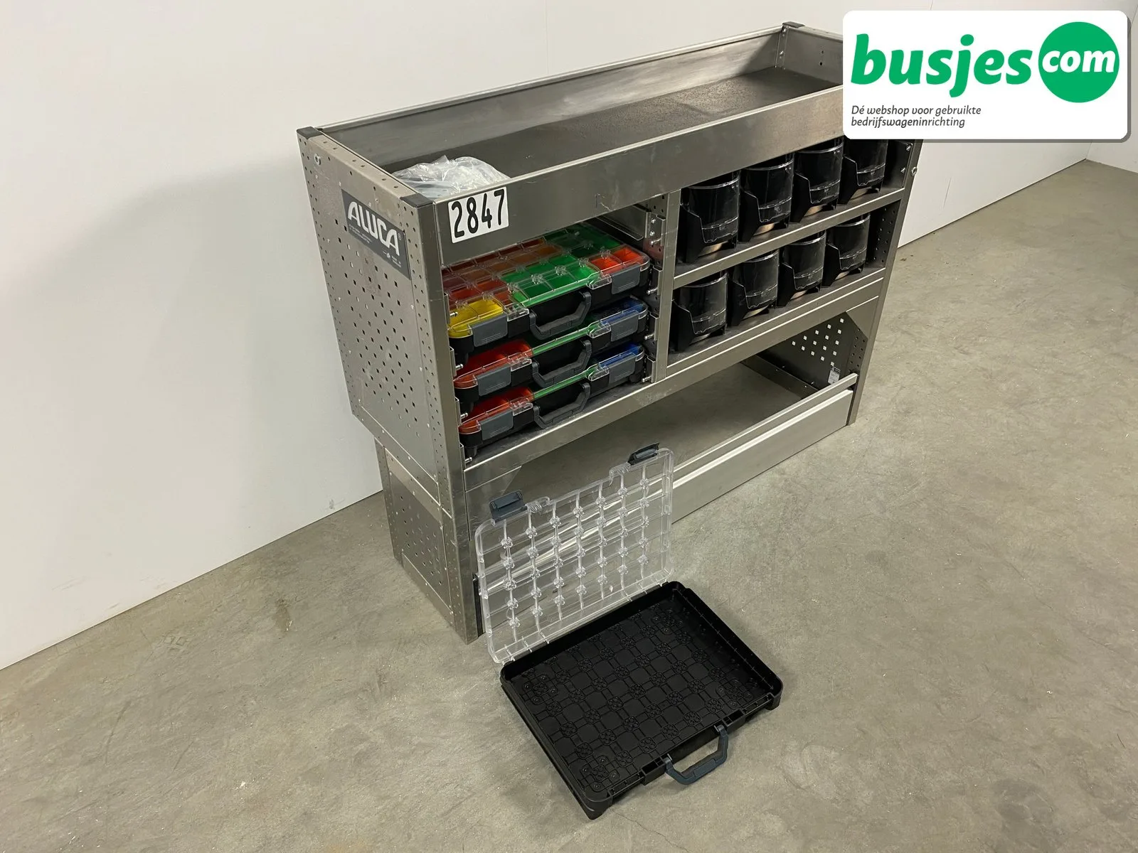 Aluca bedrijfswageninrichting 1255x420x955mm (2847) - Afbeelding 9