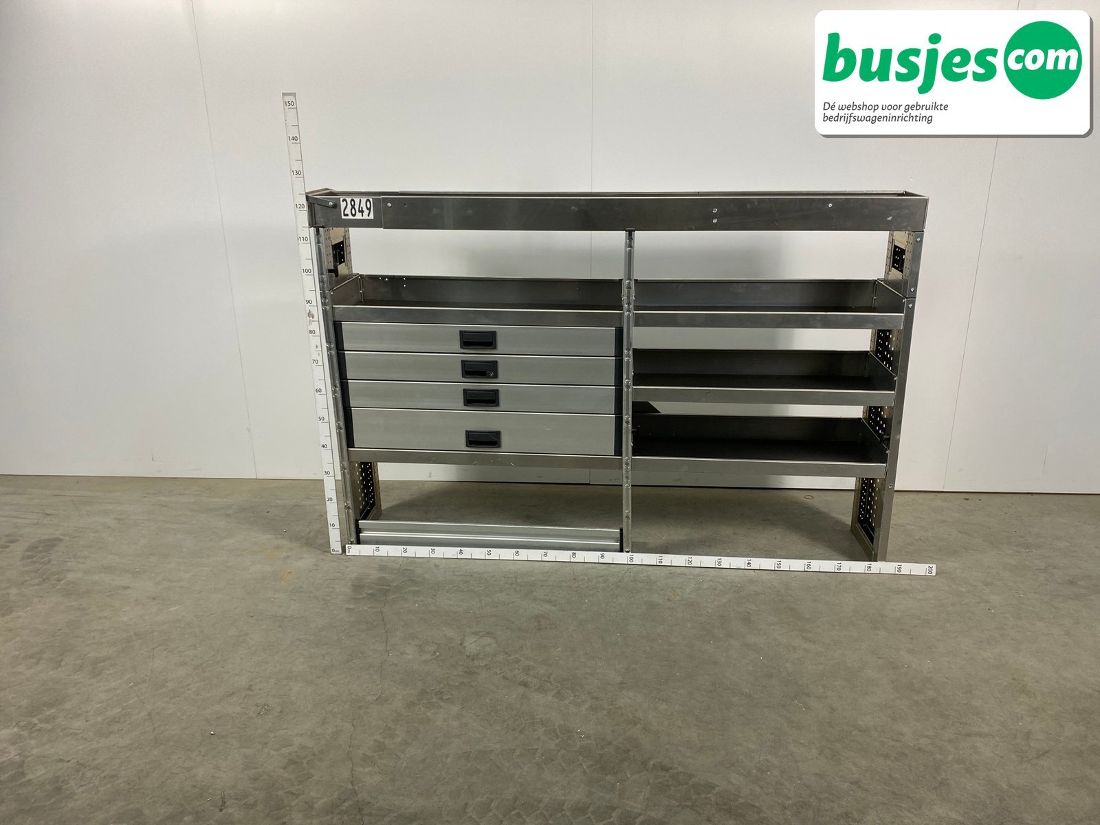 Aluca bedrijfswageninrichting 1865x320x1250mm (2849)
