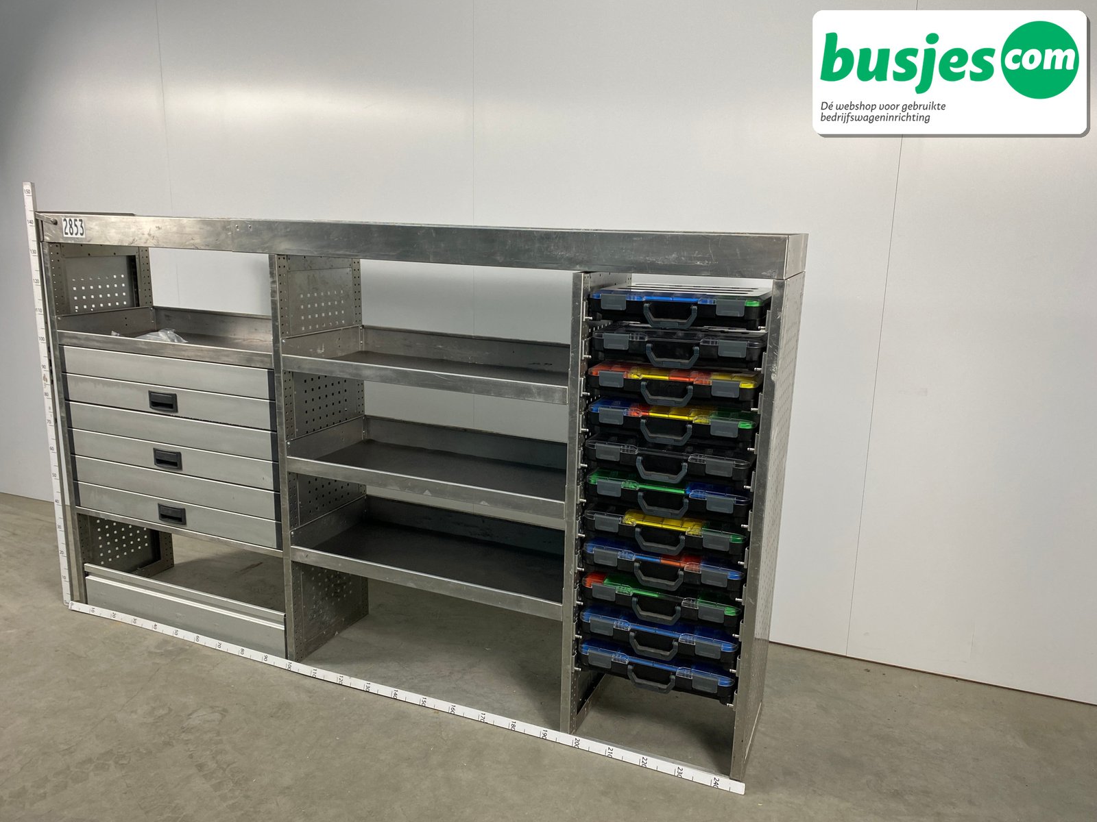 Aluca bedrijfswageninrichting 2520x420x1450mm (2853) - Afbeelding 3