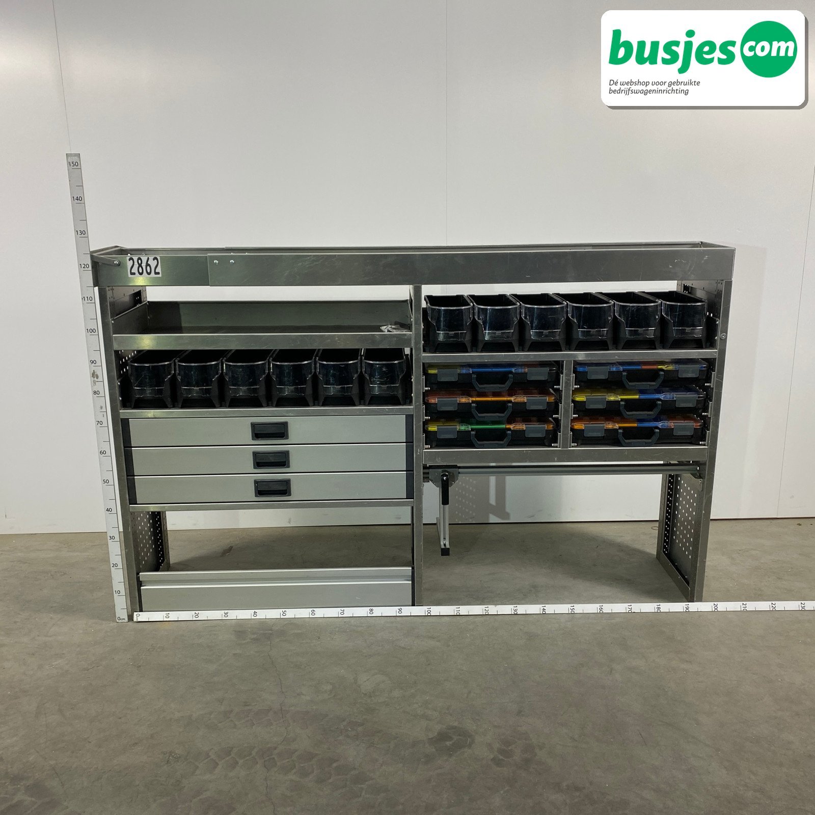 Aluca bedrijfswageninrichting 1990x420x1255mm (2862)