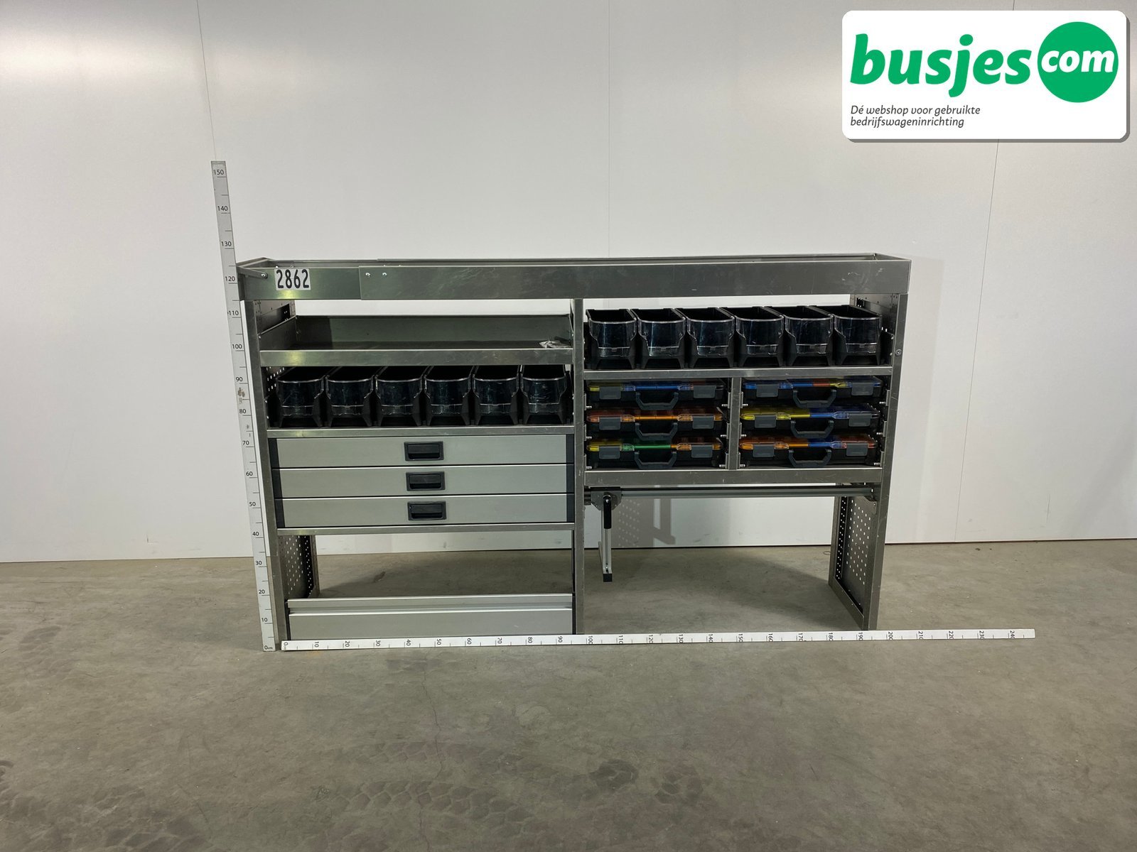 Aluca bedrijfswageninrichting 1990x420x1255mm (2862) - Afbeelding 2