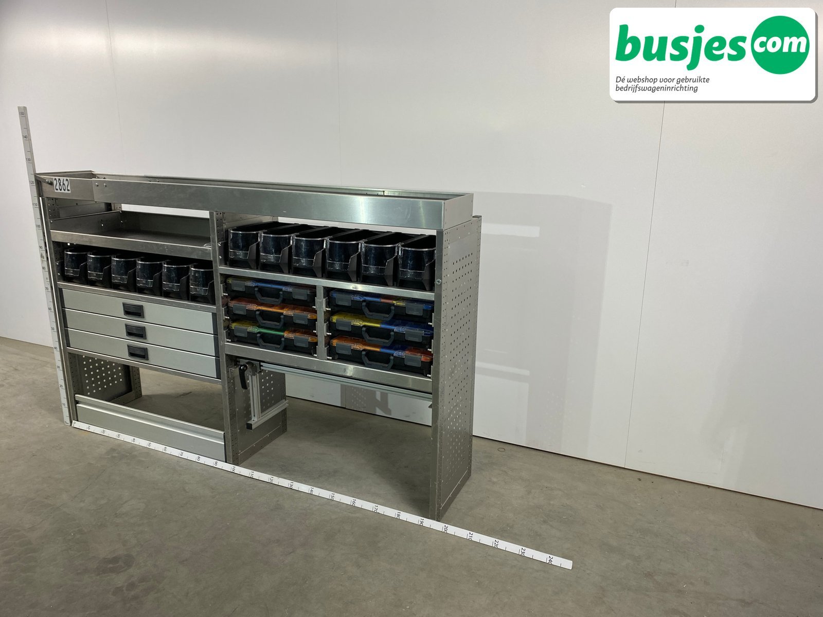 Aluca bedrijfswageninrichting 1990x420x1255mm (2862) - Afbeelding 3