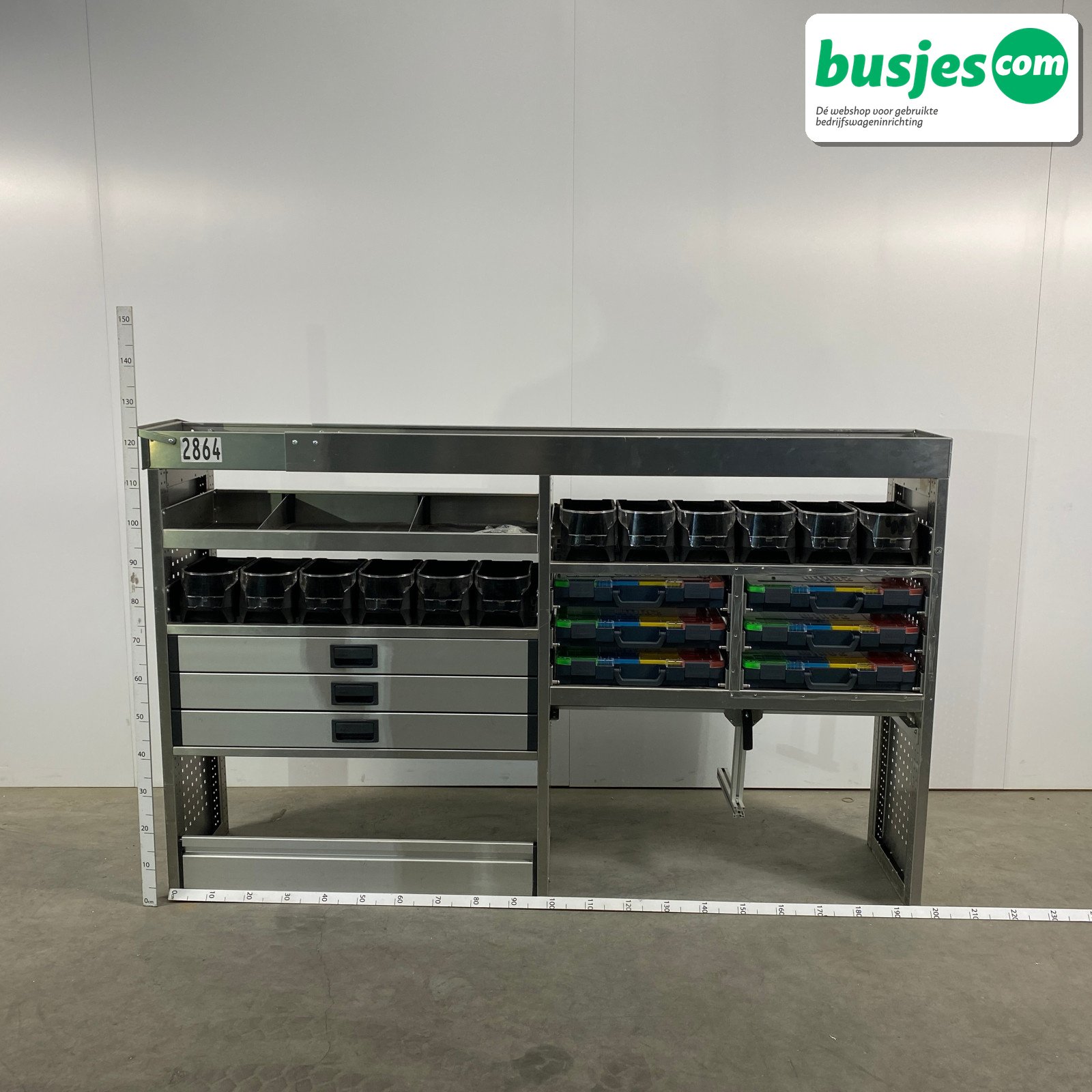 Aluca bedrijfswageninrichting 2020x420x1260mm (2864)