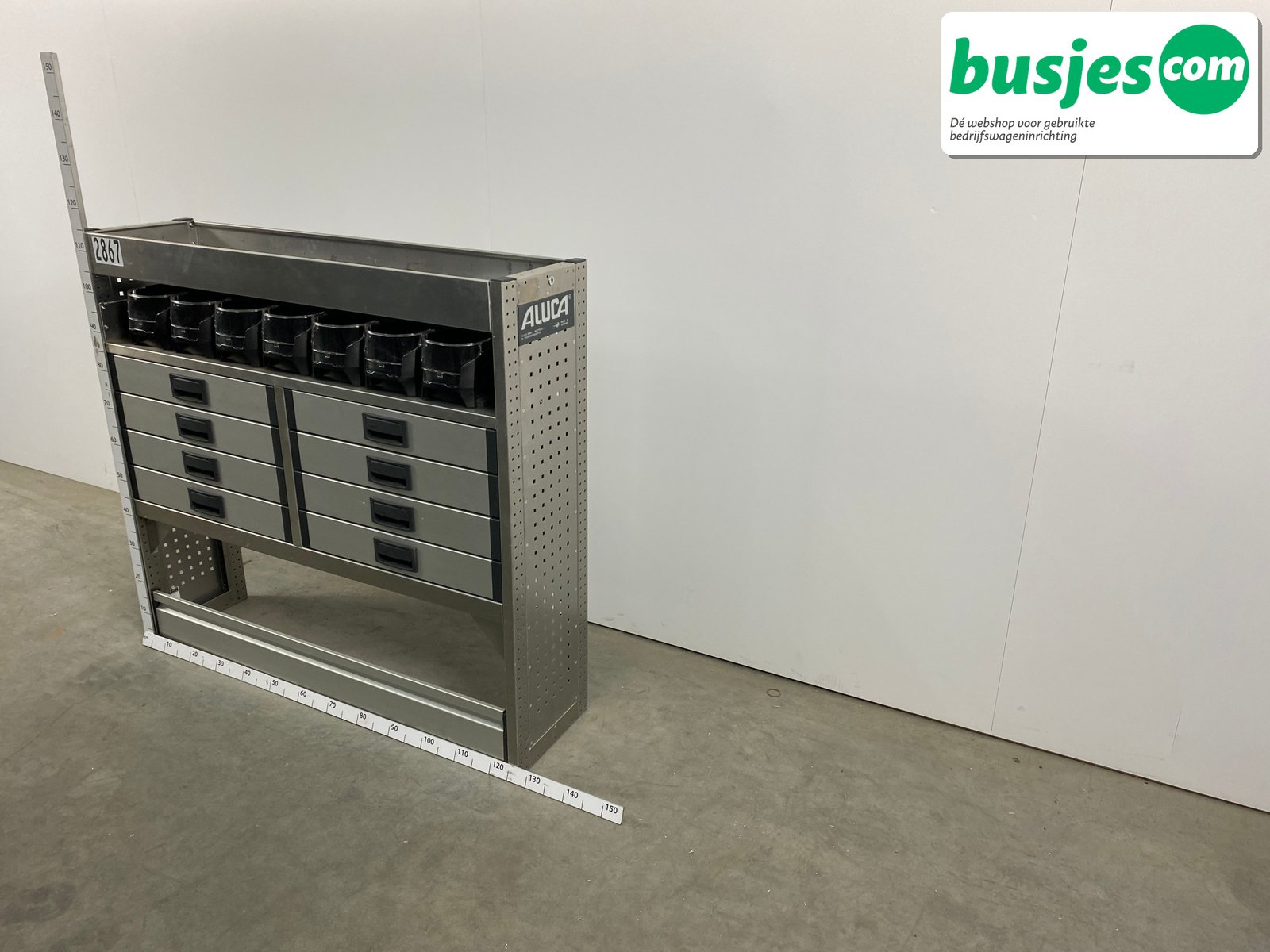 Aluca bedrijfswageninrichting 1255x320x1140mm (2867) - Afbeelding 3
