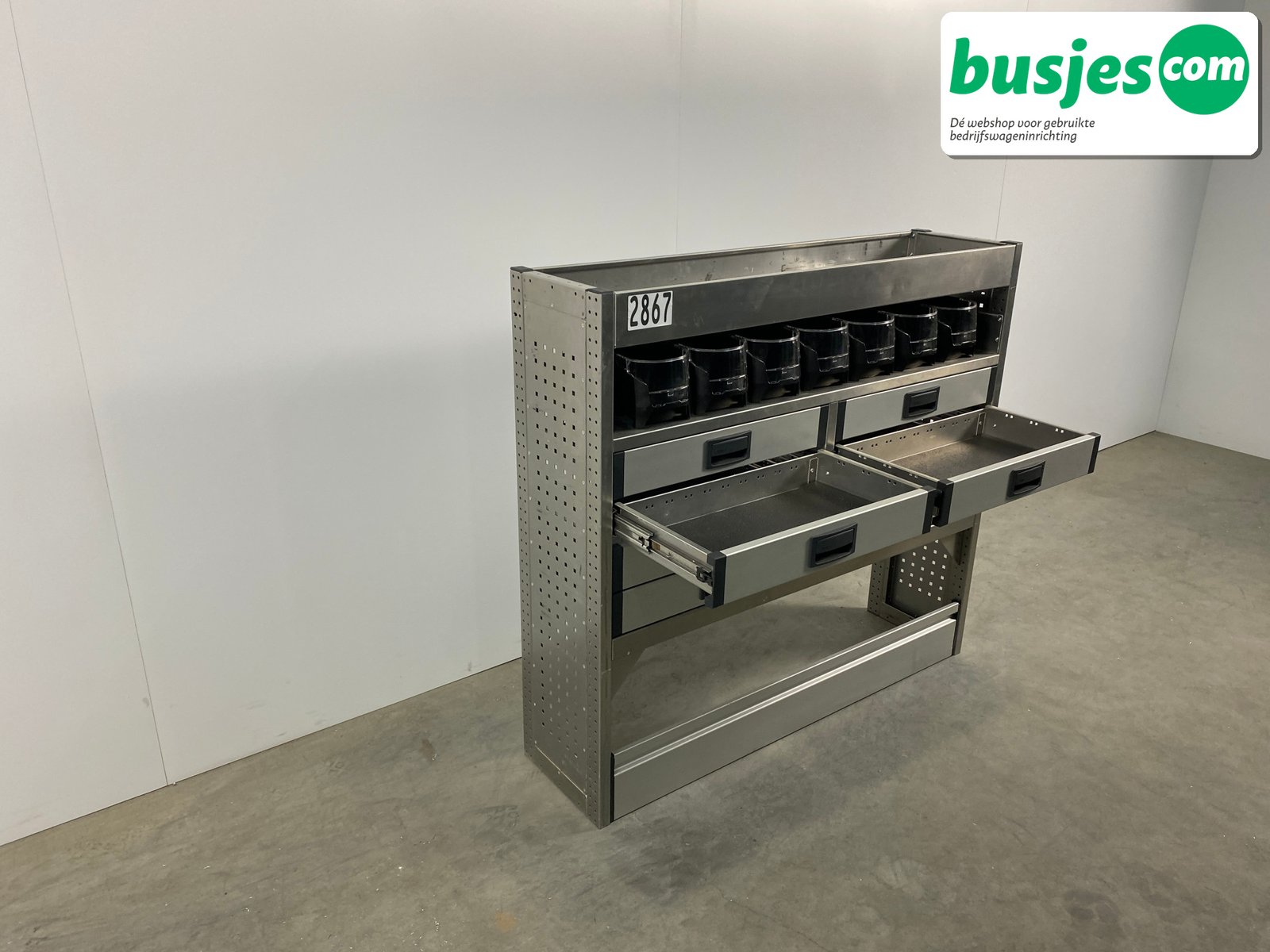 Aluca bedrijfswageninrichting 1255x320x1140mm (2867) - Afbeelding 8