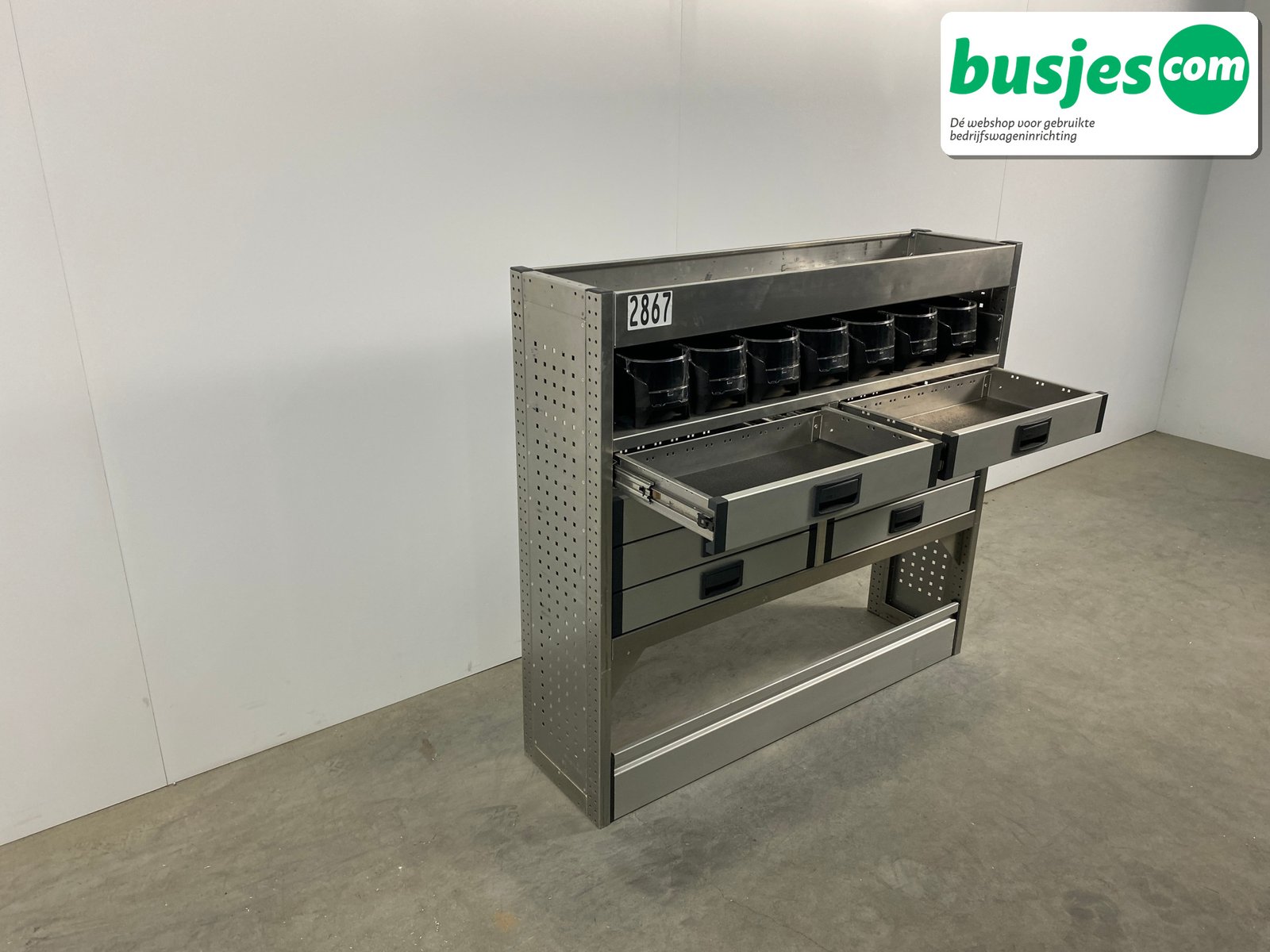 Aluca bedrijfswageninrichting 1255x320x1140mm (2867) - Afbeelding 9