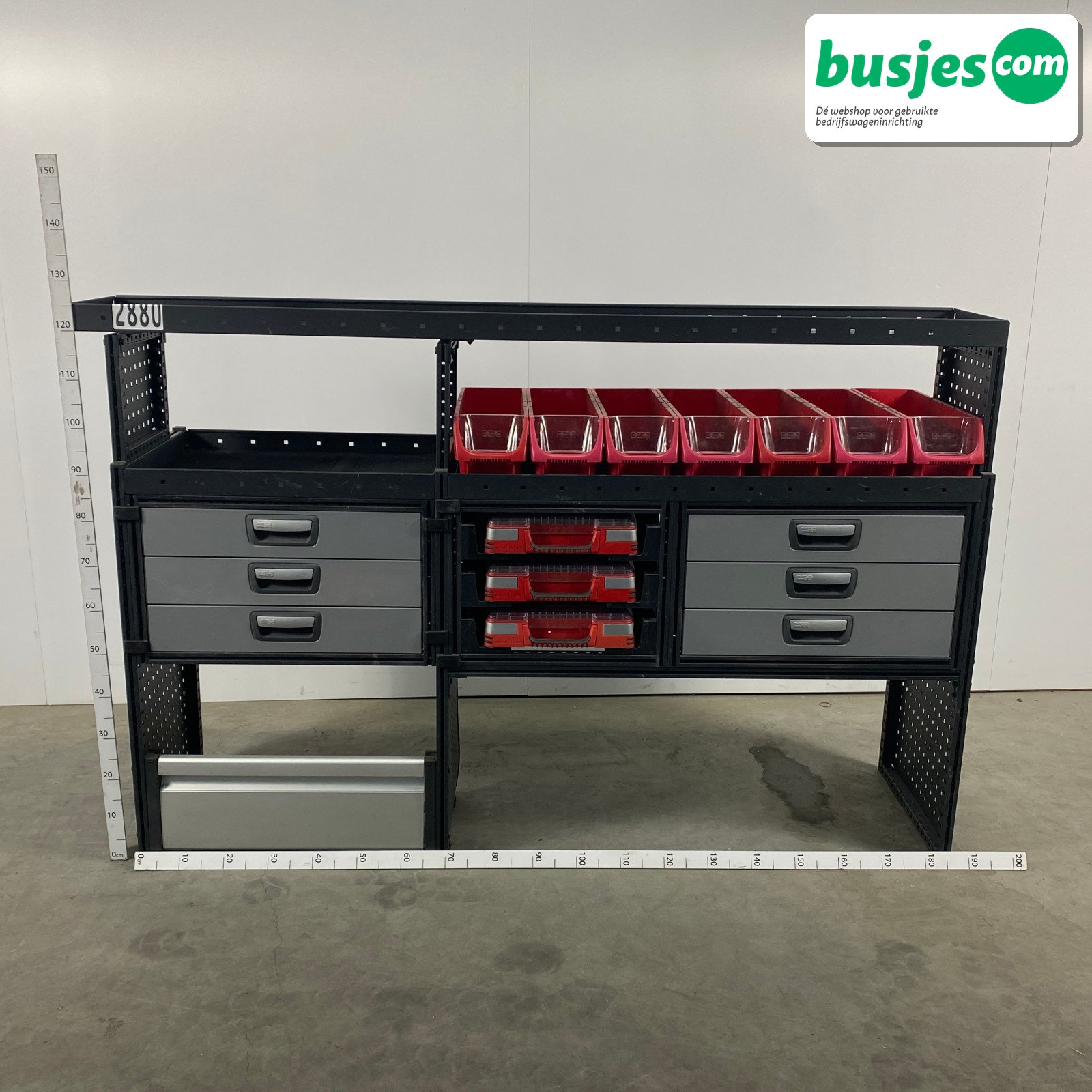 Modul bedrijfswagen inrichting 1865x485x1250mm (2880)