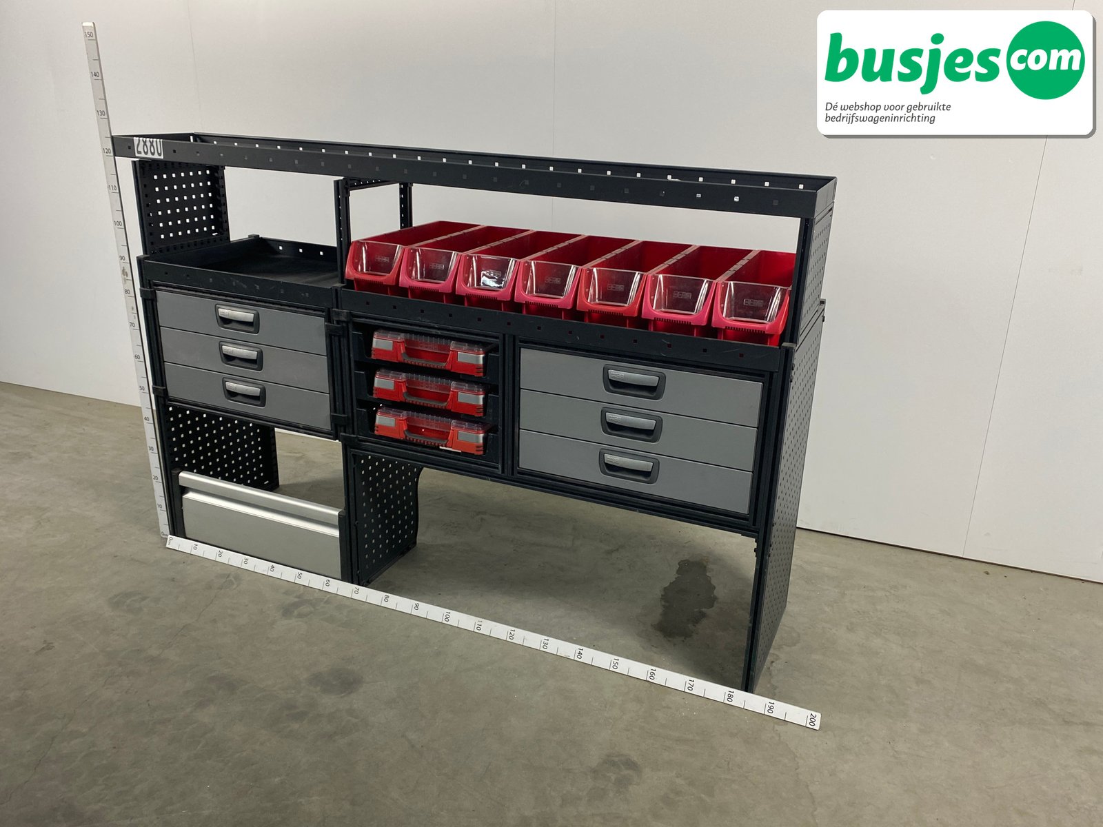 Modul bedrijfswagen inrichting 1865x485x1250mm (2880) - Afbeelding 3