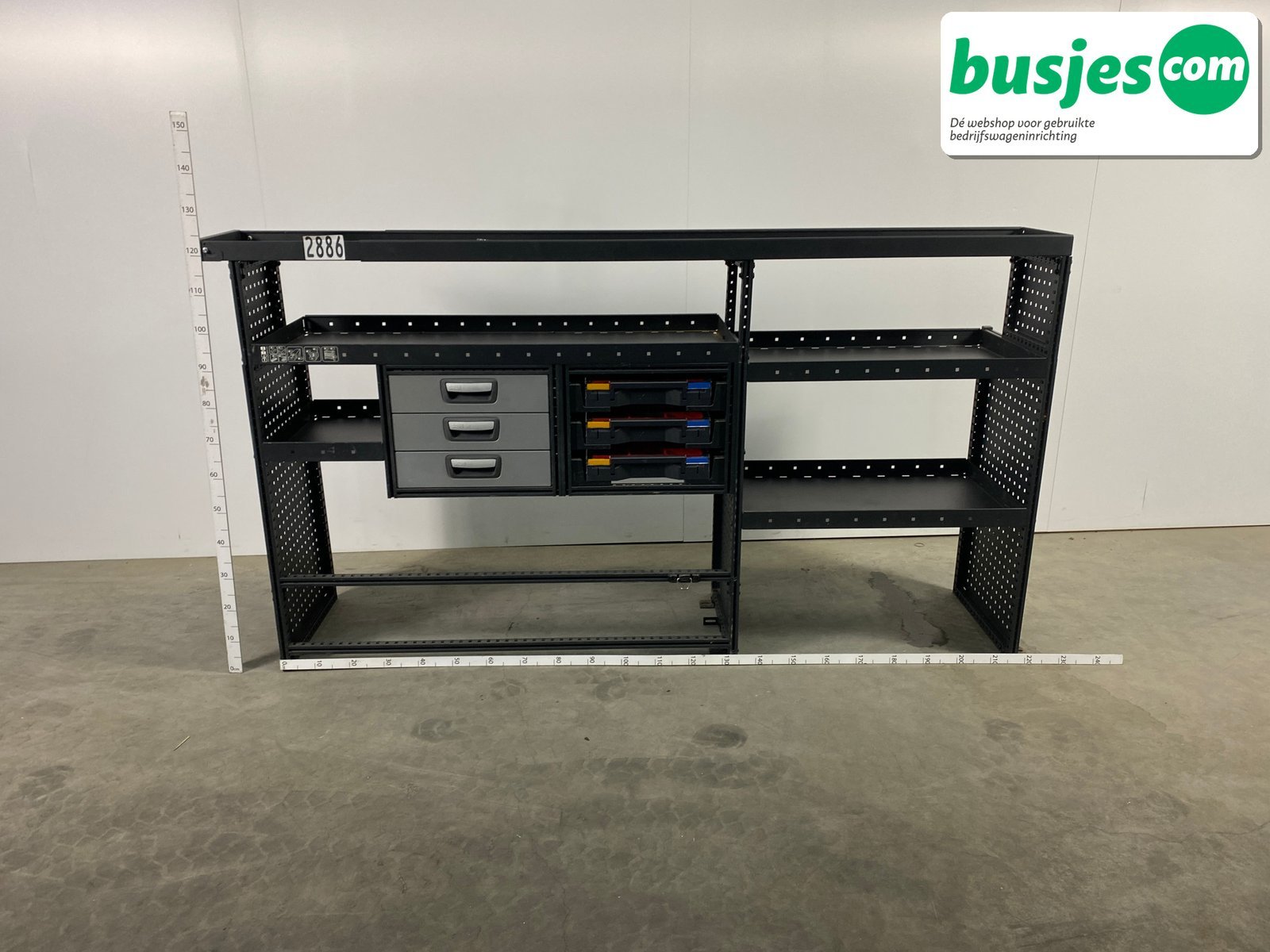 Modul bedrijfswagen inrichting 2185x485x1250mm (2886) - Afbeelding 2