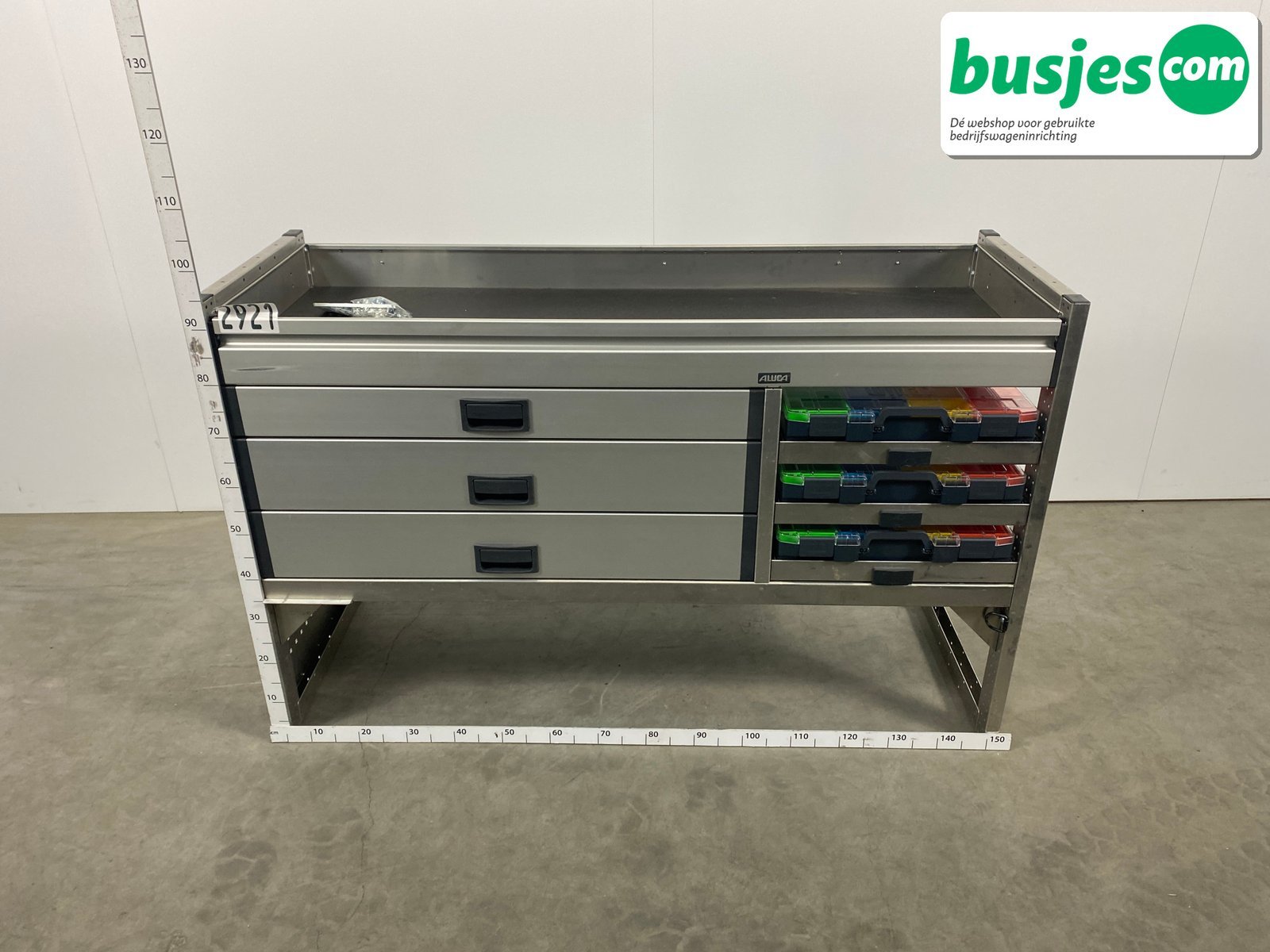 Aluca bedrijfswageninrichting 1500x530x955mm (2921) - Afbeelding 2