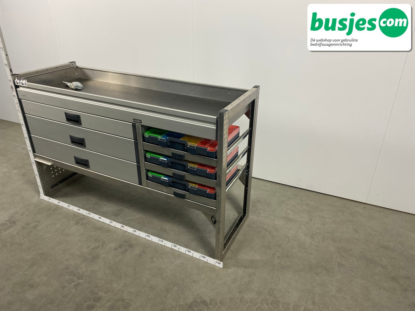 Aluca bedrijfswageninrichting 1500x530x955mm (2921) - Afbeelding 3