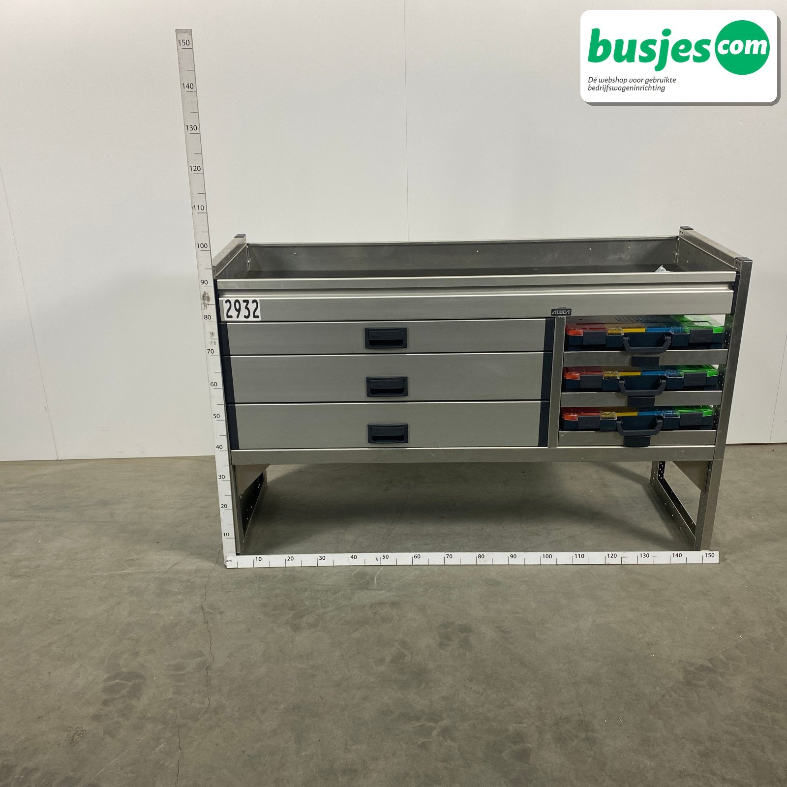 Aluca bedrijfswageninrichting 1500x520x950mm (2932)