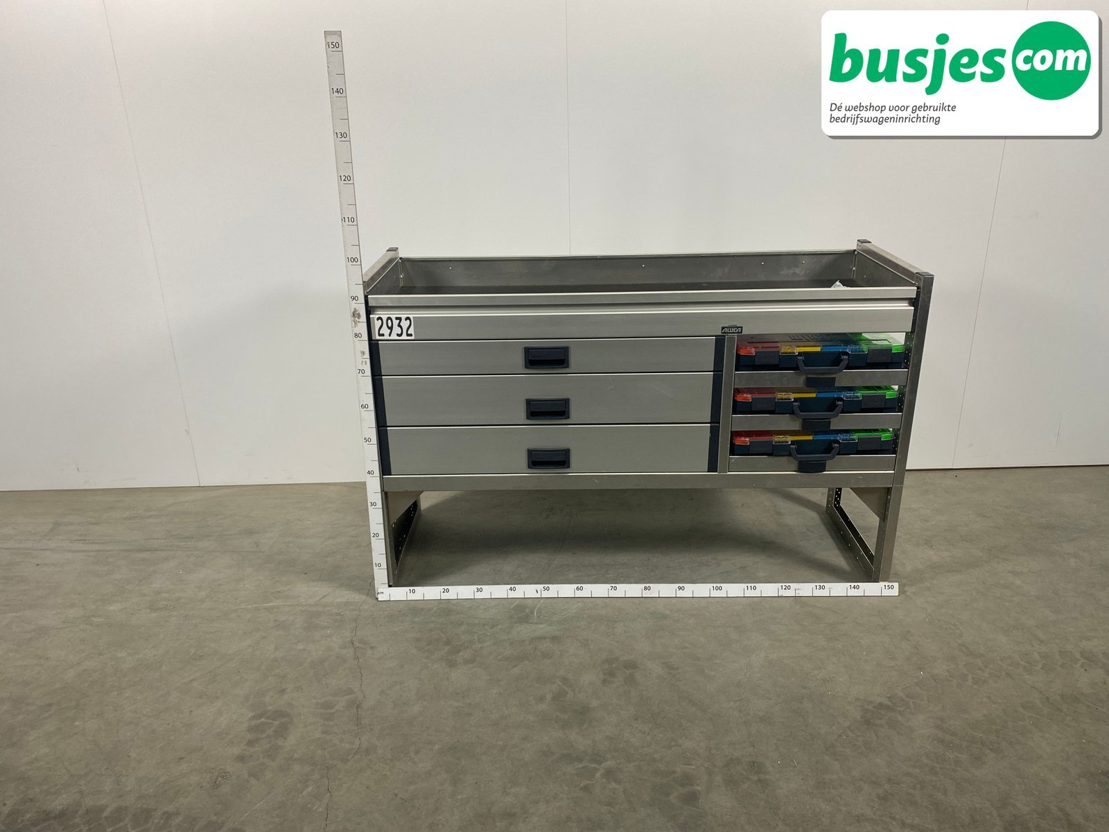 Aluca bedrijfswageninrichting 1500x520x950mm (2932) - Afbeelding 2