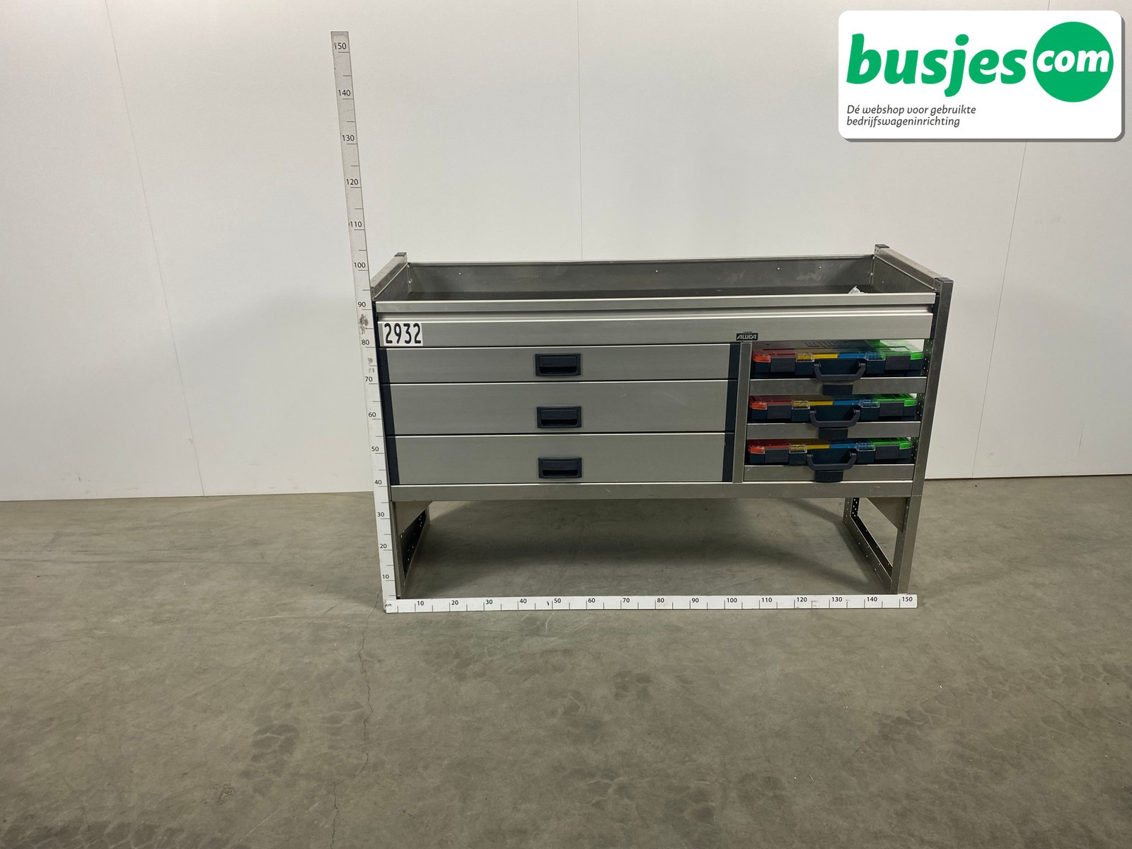 Aluca bedrijfswageninrichting 1500x520x950mm (2932) - Afbeelding 2