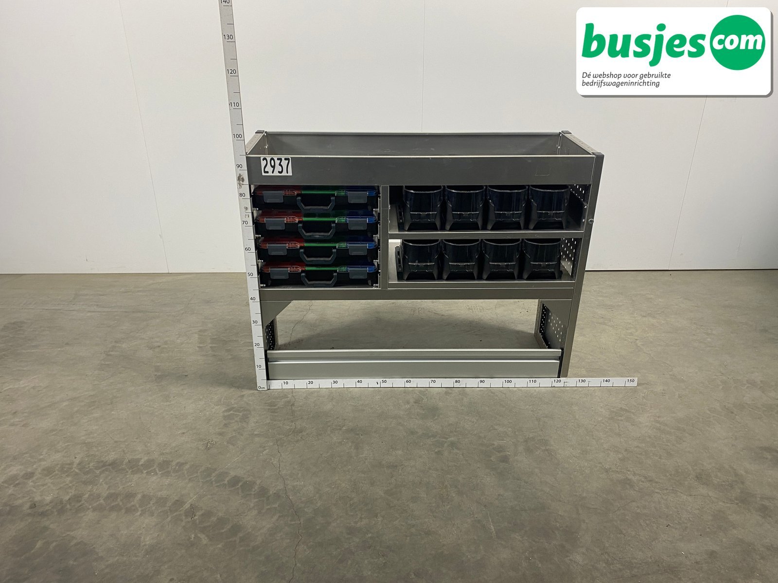 Aluca bedrijfswageninrichting 1255x420x955mm (2937) - Afbeelding 2