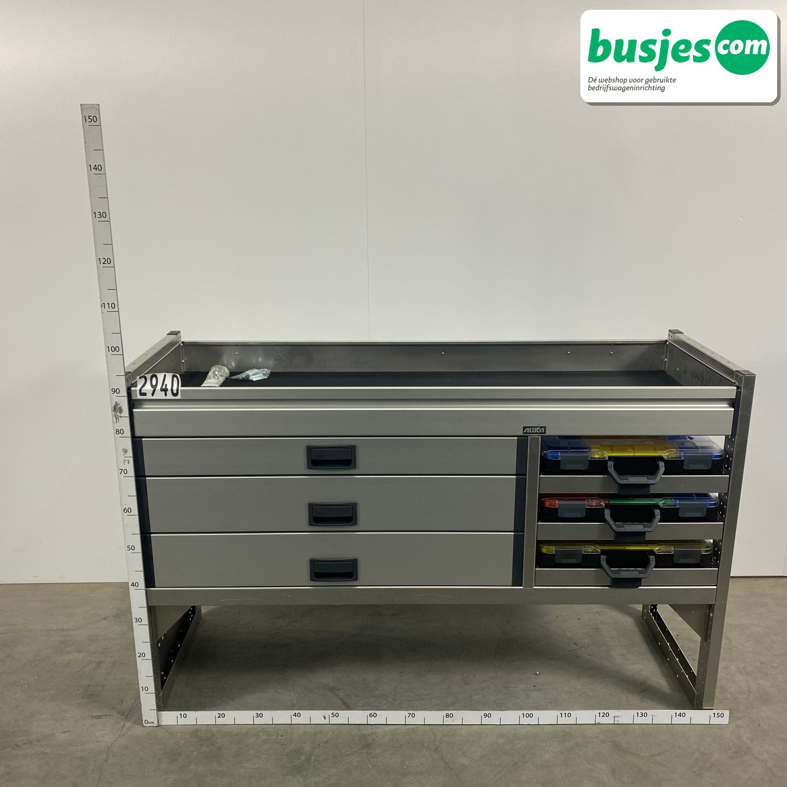 Aluca bedrijfswageninrichting 1500x520x950mm (2940)