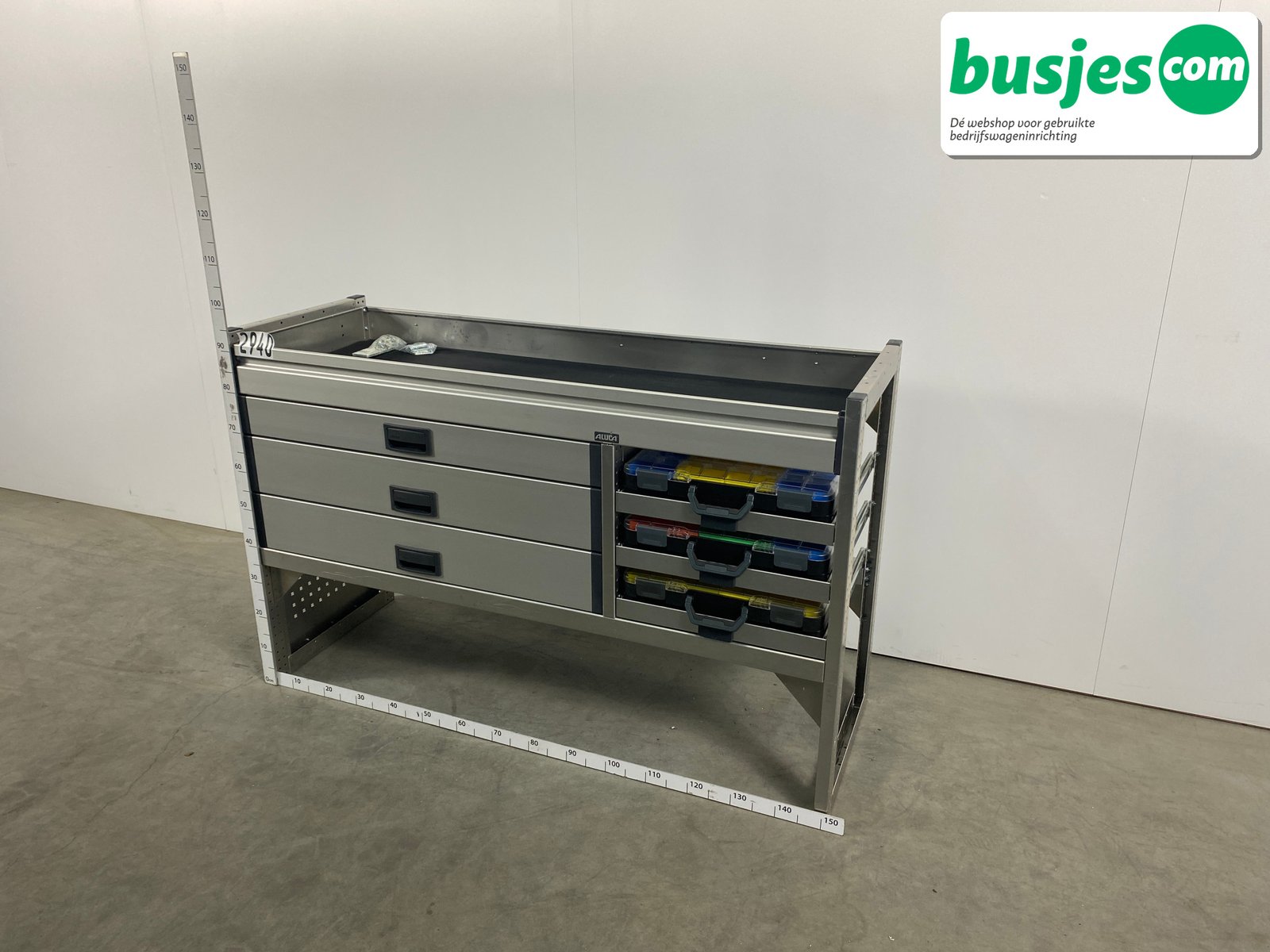 Aluca bedrijfswageninrichting 1500x520x950mm (2940) - Afbeelding 3