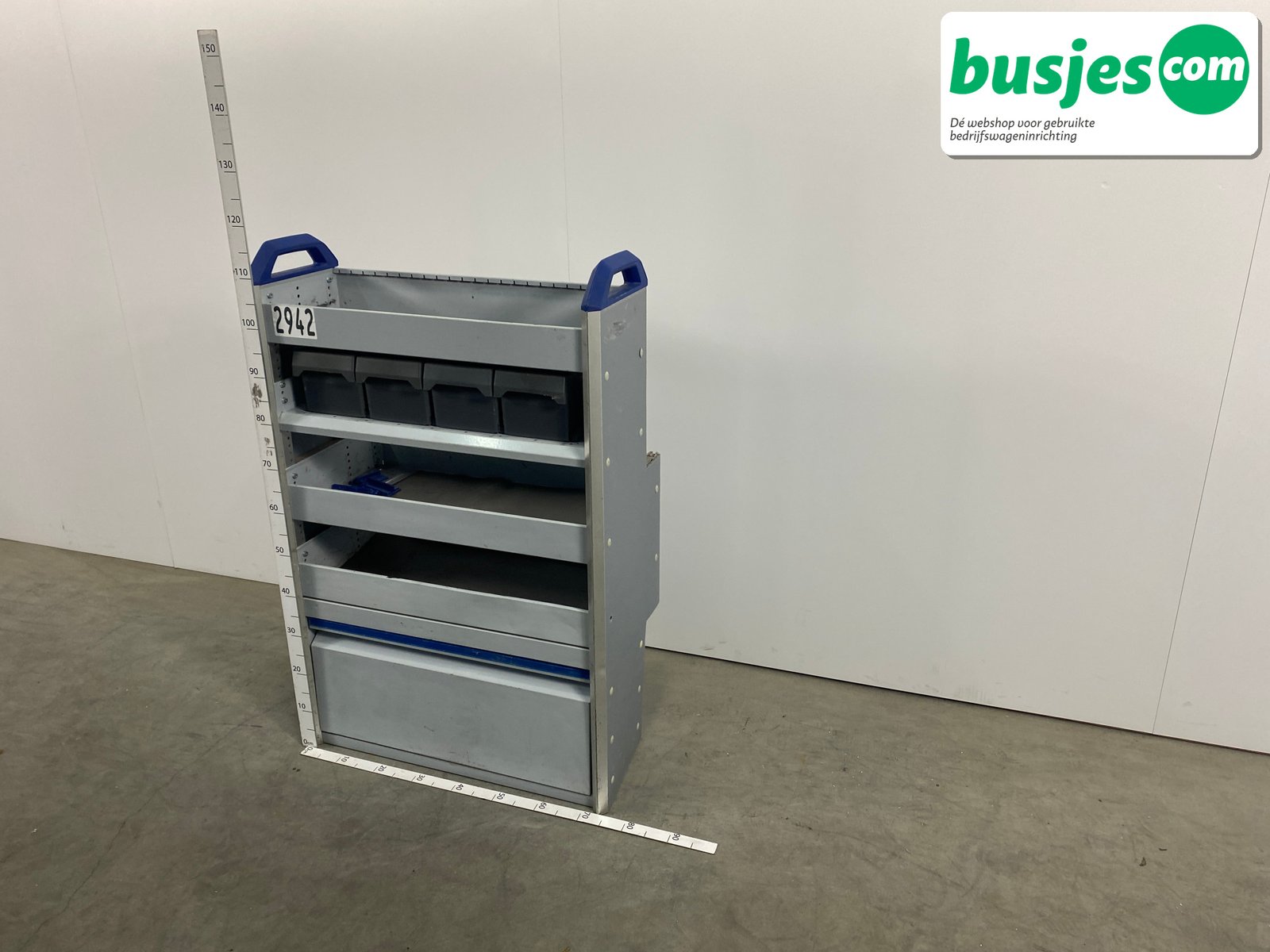 Sortimo alu bedrijfswagen inrichting 765x385x1170mm (2942) - Afbeelding 3