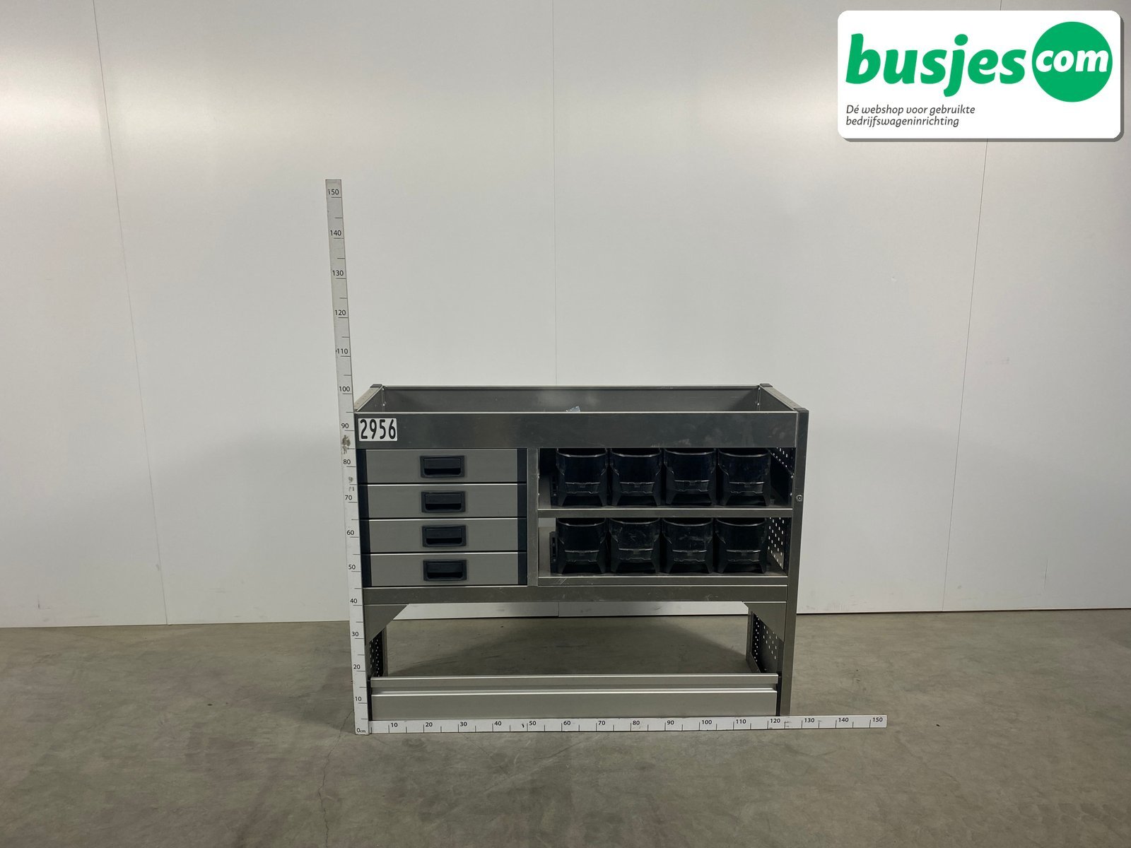 Aluca bedrijfswageninrichting 1255x420x950mm (2956) - Afbeelding 2