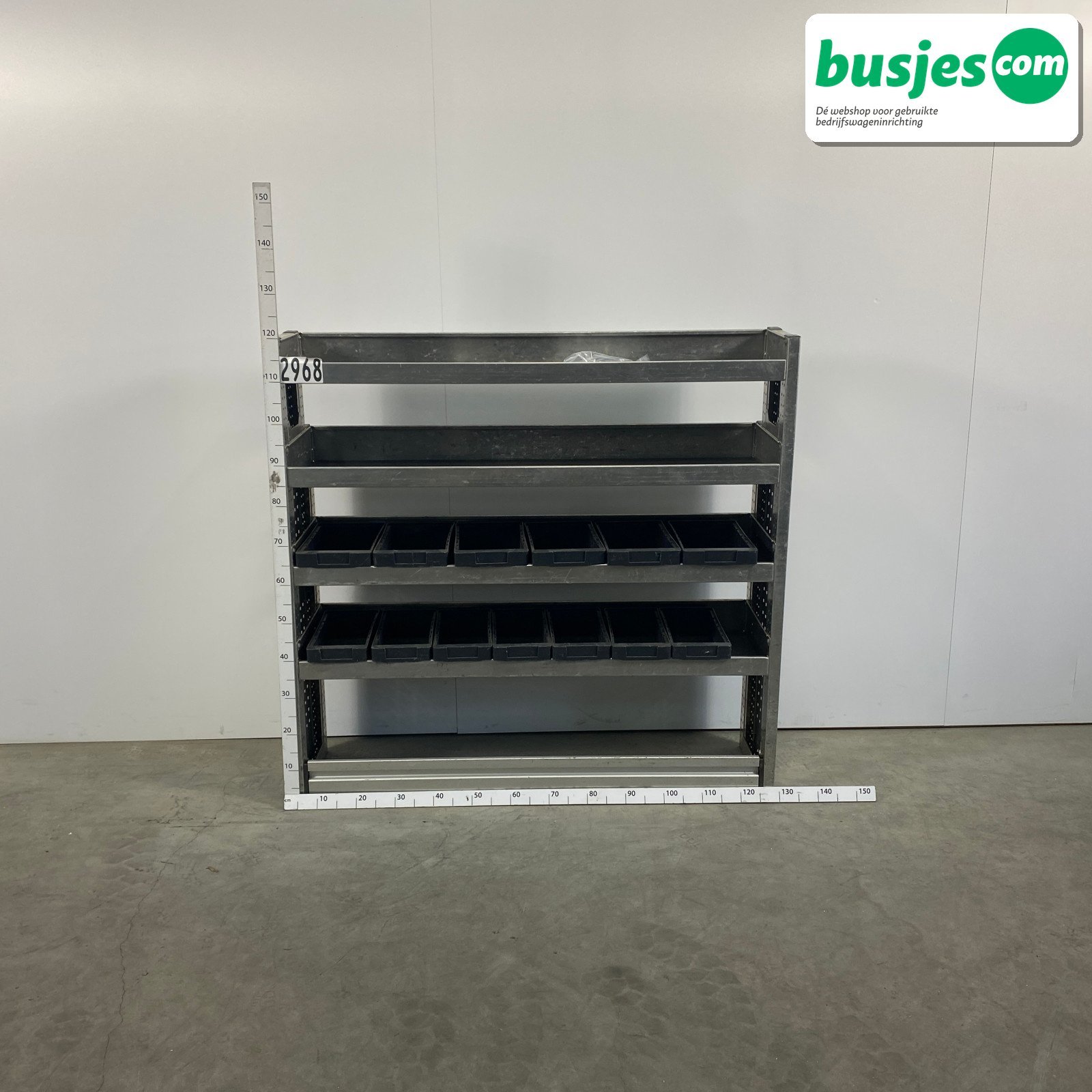 Aluca bedrijfswageninrichting 1255x320x1200mm (2968)