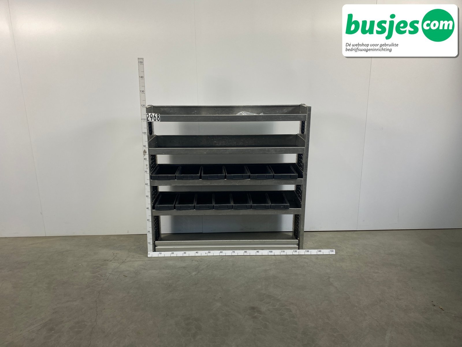 Aluca bedrijfswageninrichting 1255x320x1200mm (2968) - Afbeelding 2