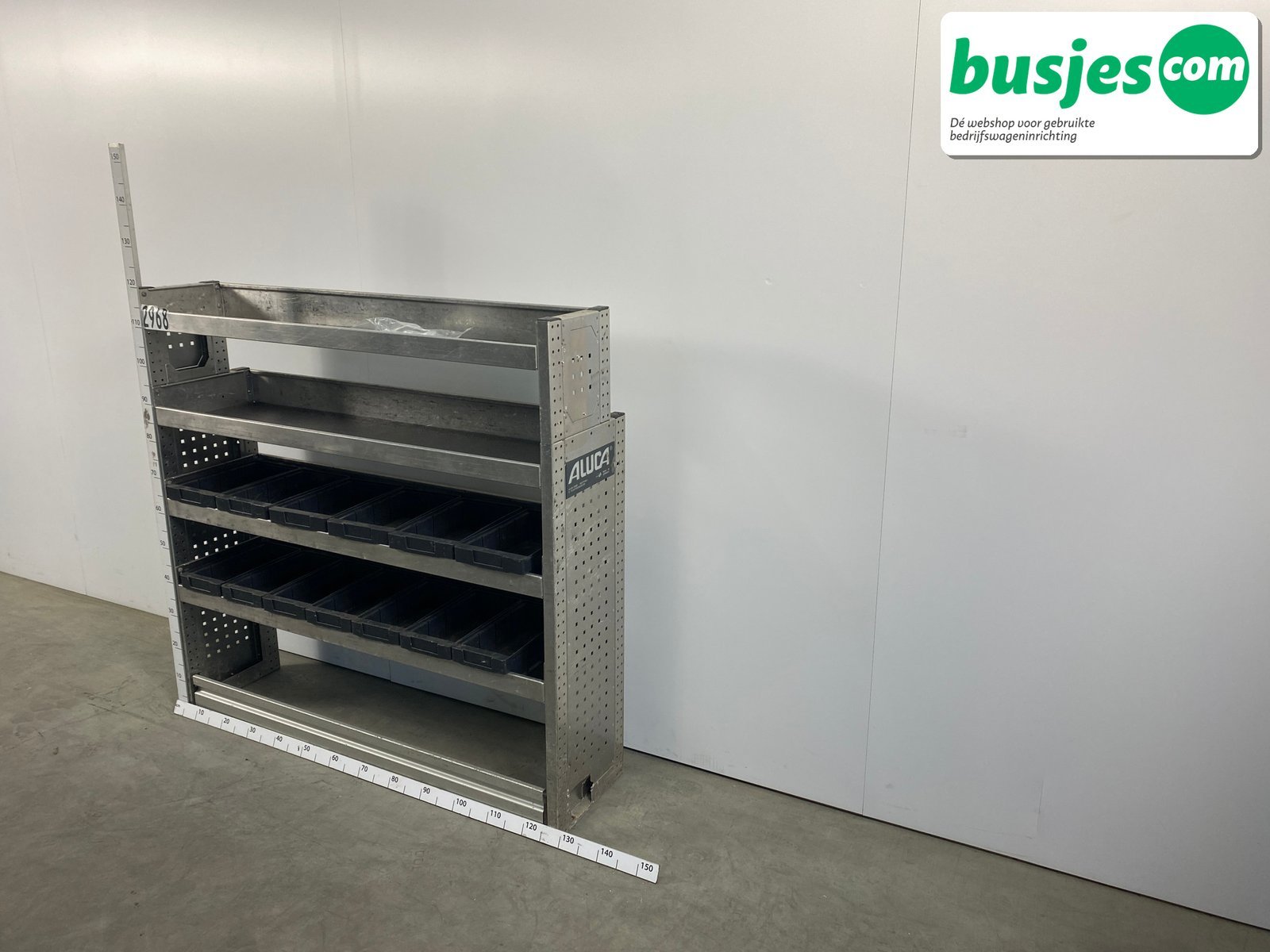 Aluca bedrijfswageninrichting 1255x320x1200mm (2968) - Afbeelding 3