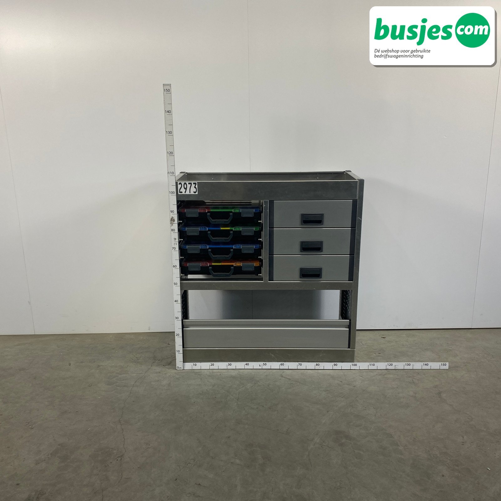 Aluca bedrijfswageninrichting 1010x425x1080mm (2973)