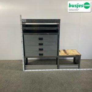 Aluca bedrijfswageninrichting 1625x520x1250mm (2985)