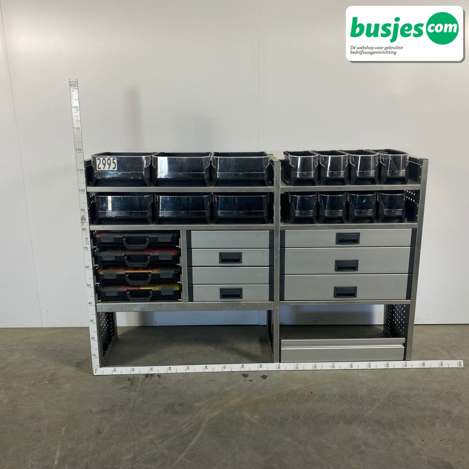 Aluca bedrijfswageninrichting 1745x420x1180mm (2995)