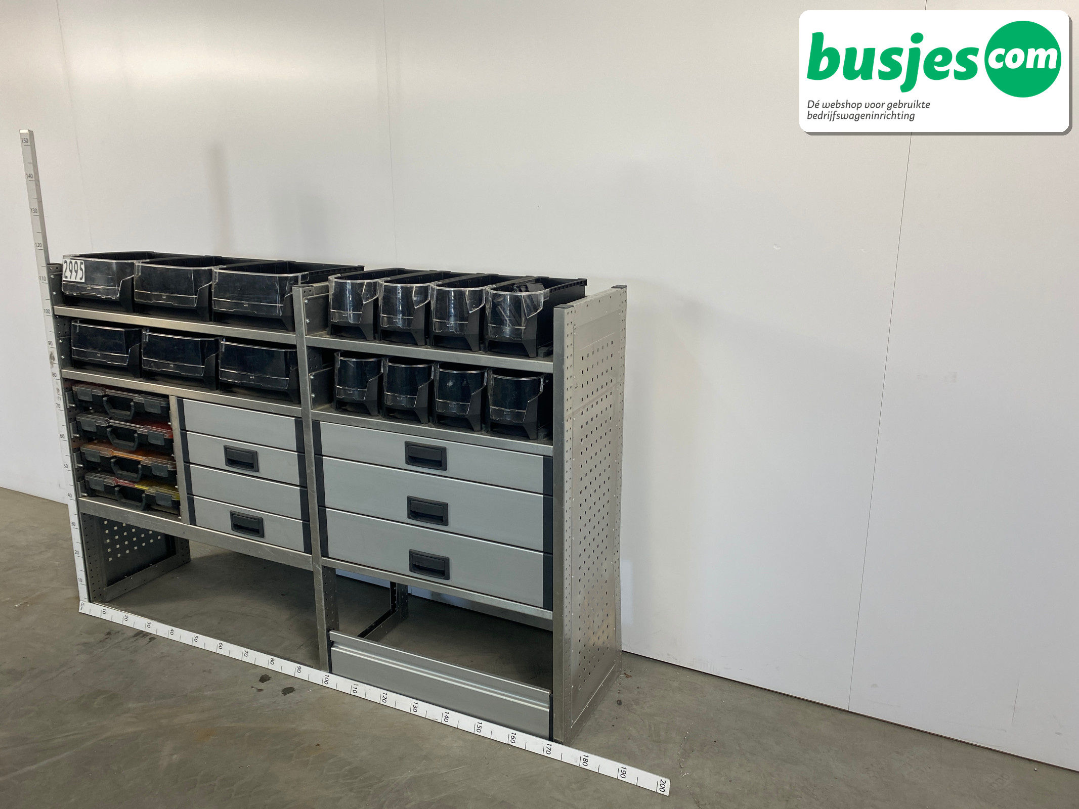 Aluca bedrijfswageninrichting 1745x420x1180mm (2995) - Afbeelding 10