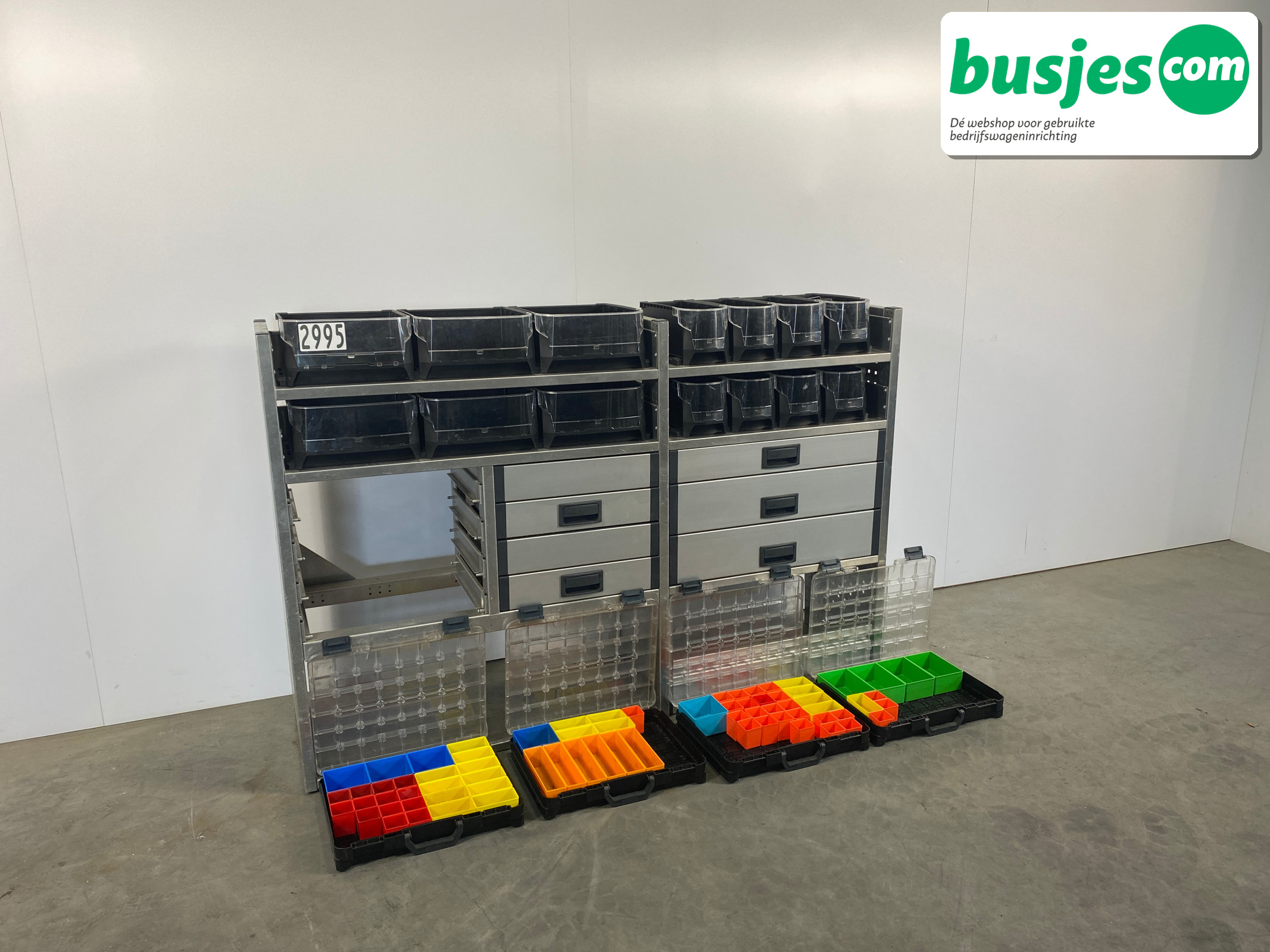 Aluca bedrijfswageninrichting 1745x420x1180mm (2995) - Afbeelding 4