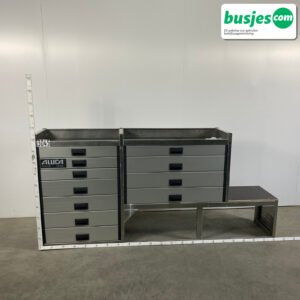 Aluca bedrijfswageninrichting 2200x420x1020mm (3045)