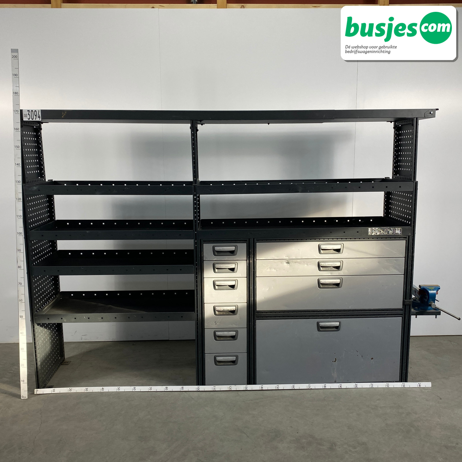 Modul bedrijfswagen inrichting 2475x490x1735mm (3094)