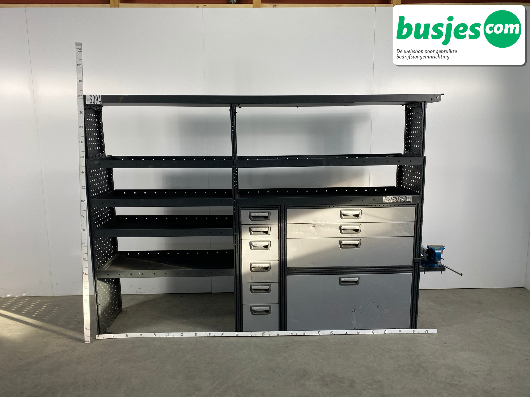 Modul bedrijfswagen inrichting 2475x490x1735mm (3094) - Afbeelding 2