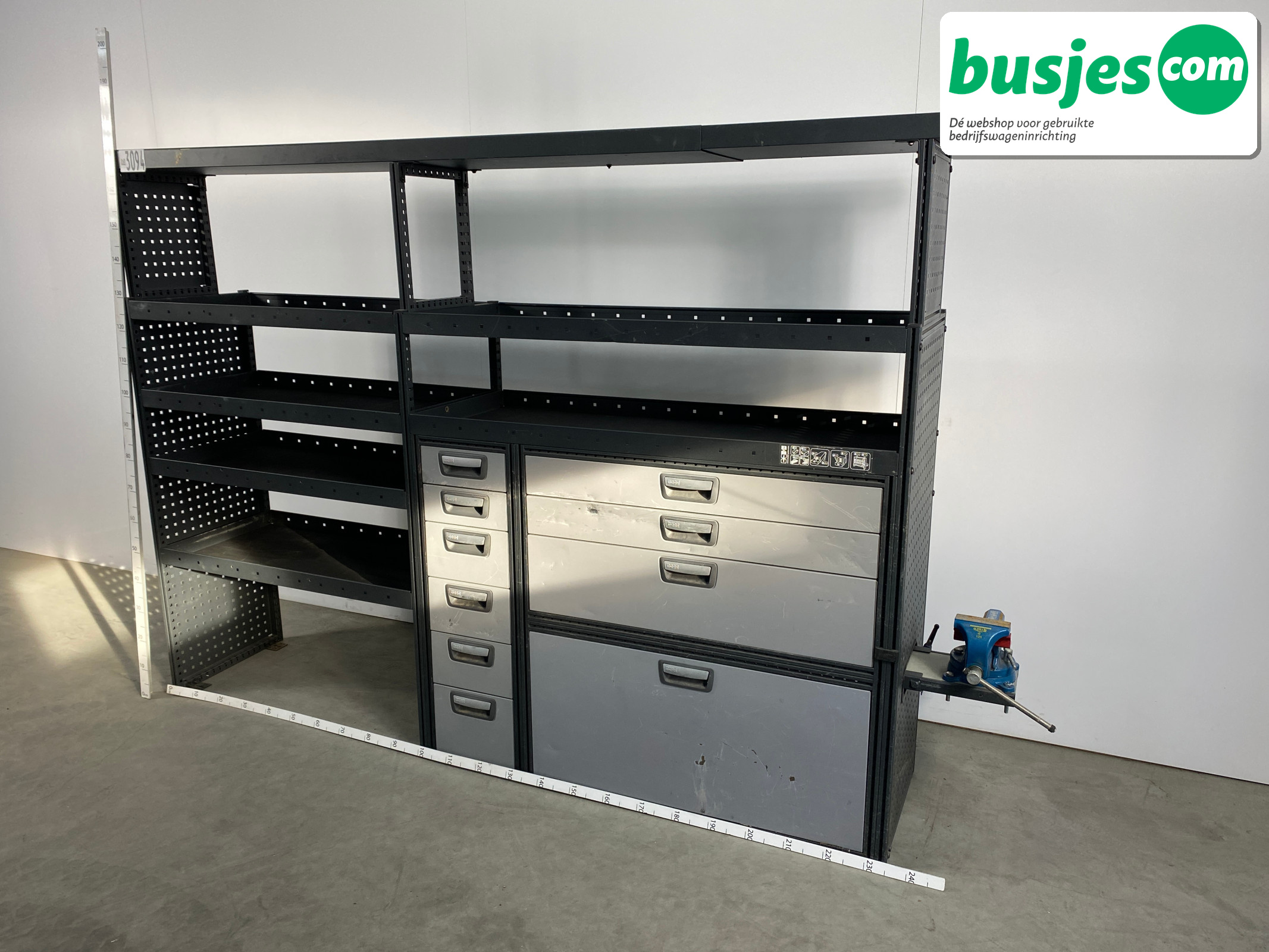 Modul bedrijfswagen inrichting 2475x490x1735mm (3094) - Afbeelding 3